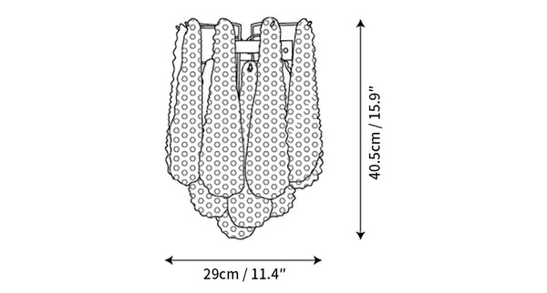 Murano Petals White Wall Light