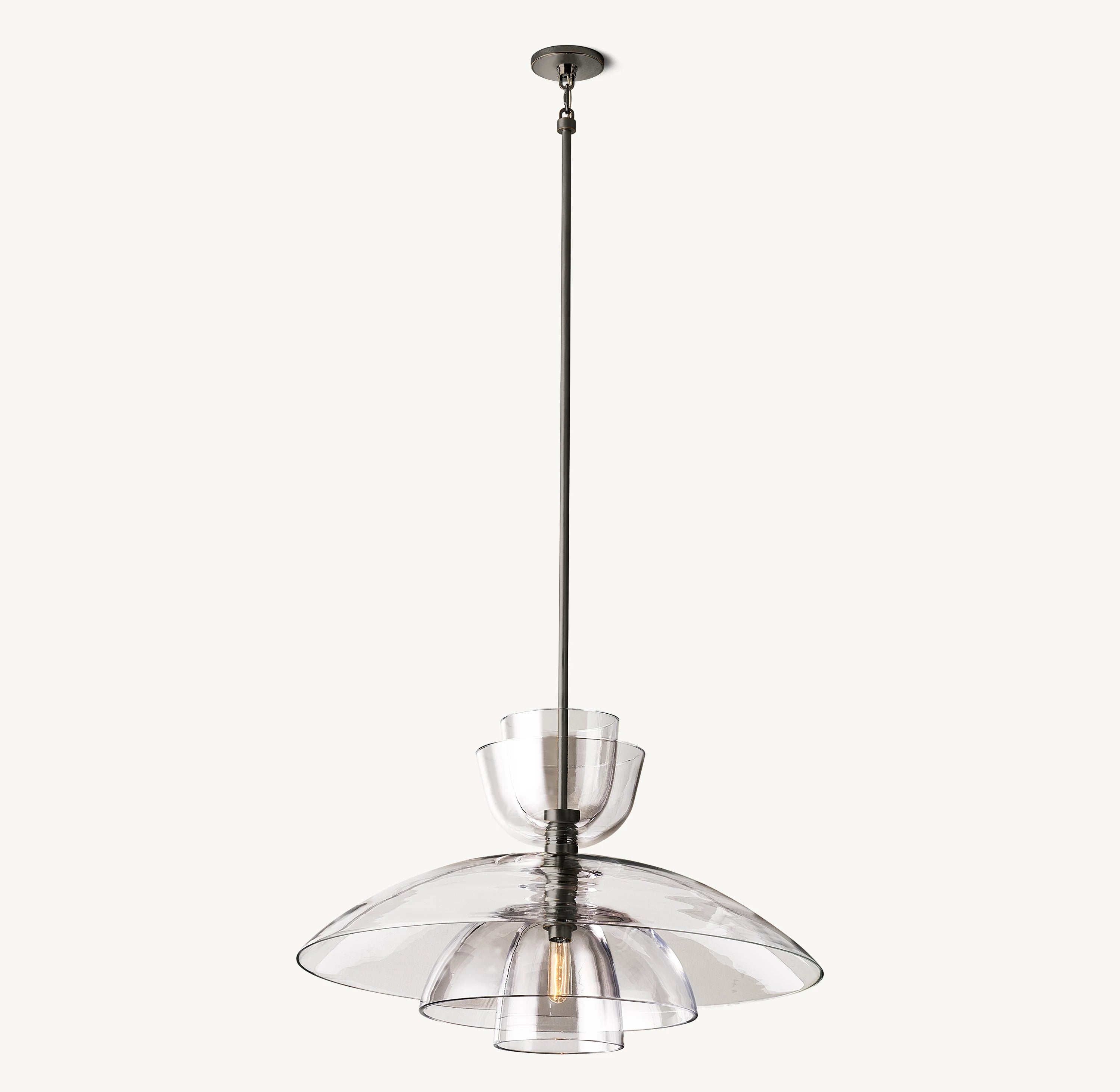Clear Glass Cloche Pendant Light - Blom