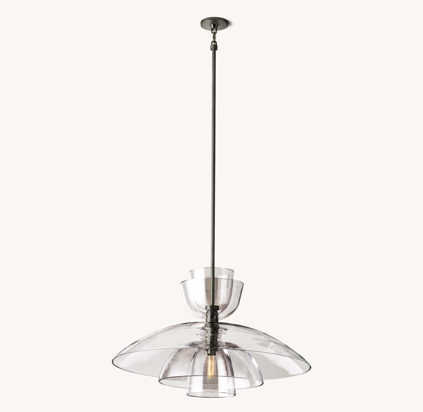 Clear Glass Cloche Pendant Light - Blom
