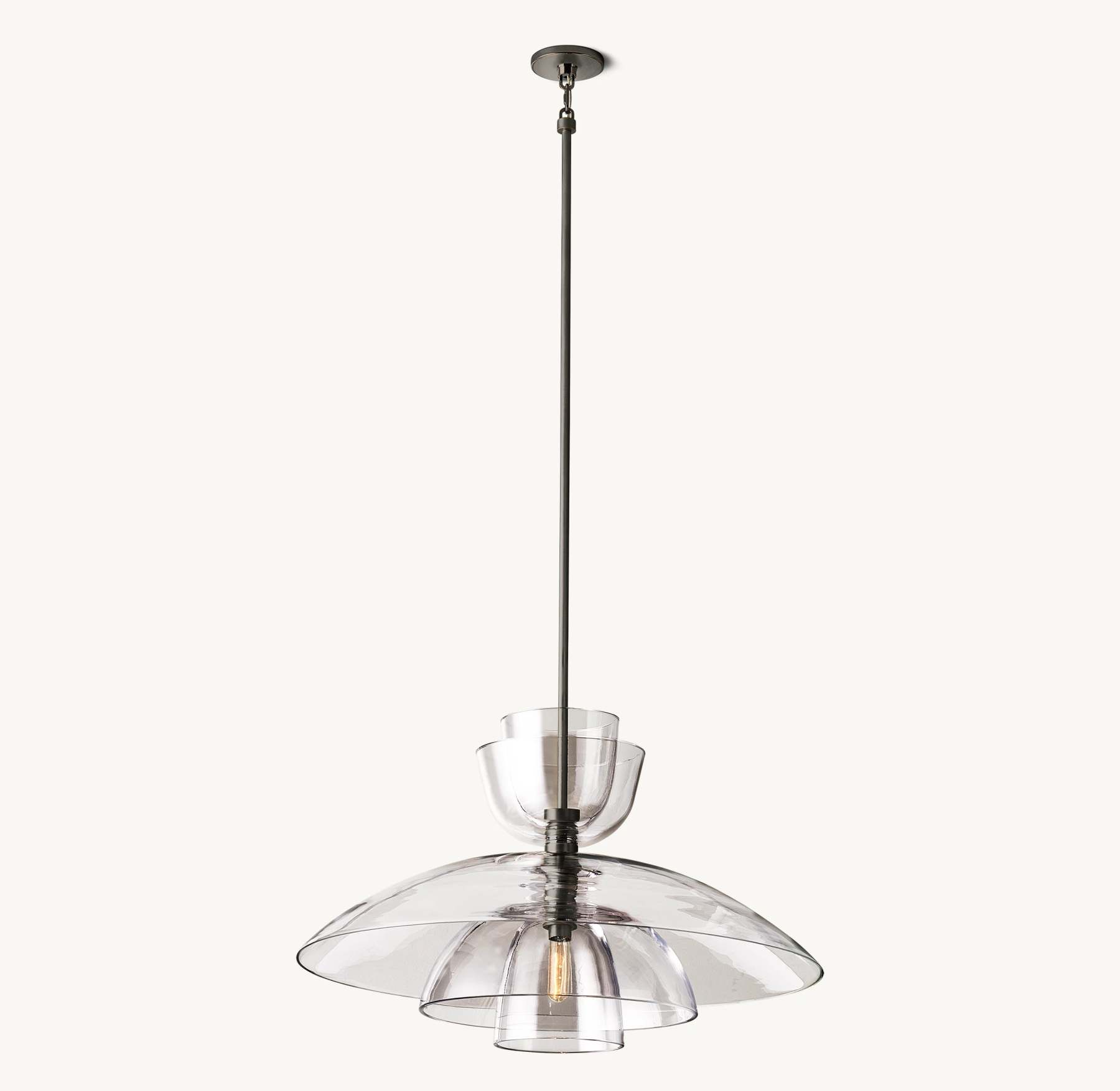 Clear Glass Cloche Pendant Light - Blom