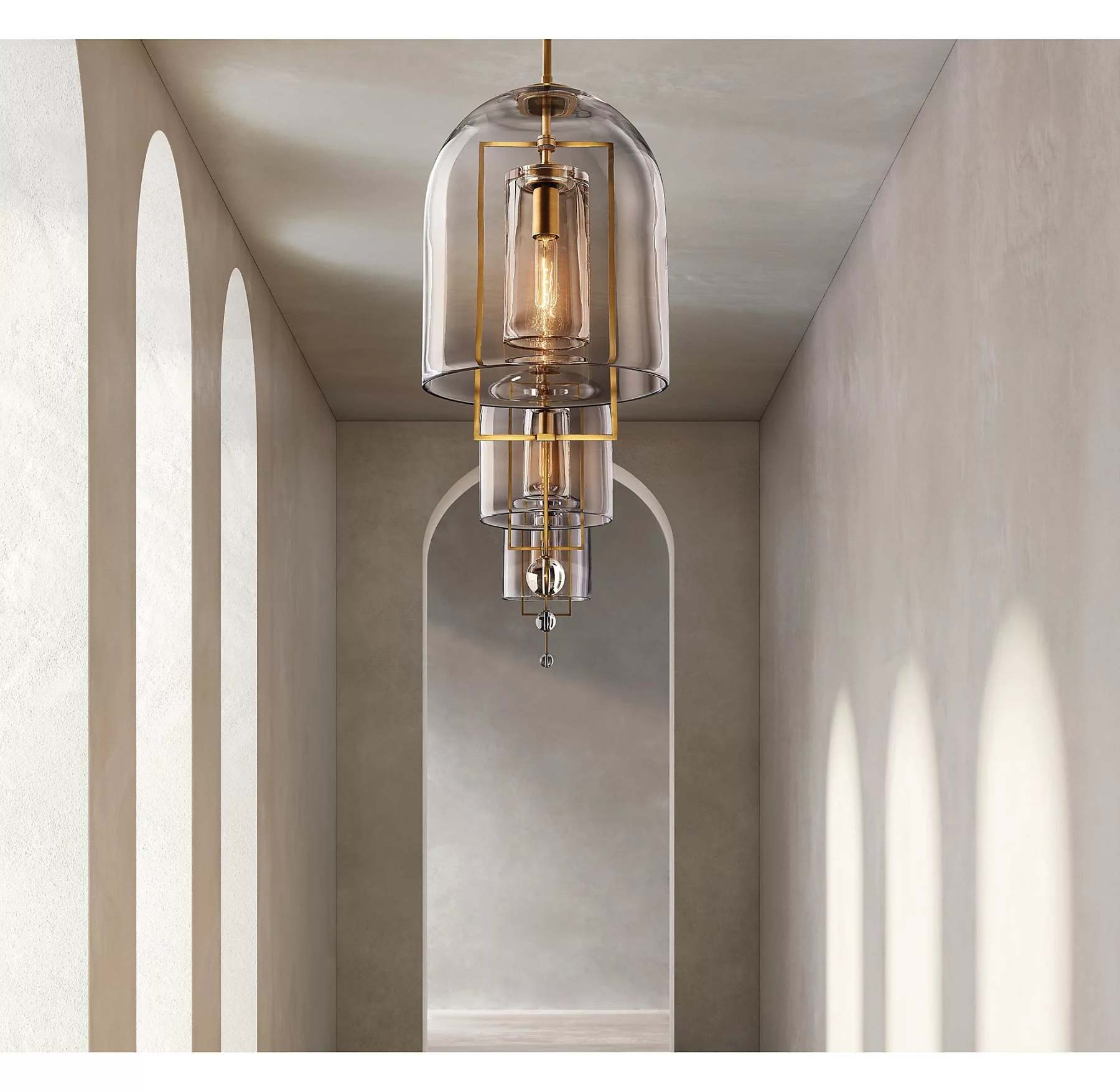 15 Inch Bell Glass Pendant Light - Fulcrum