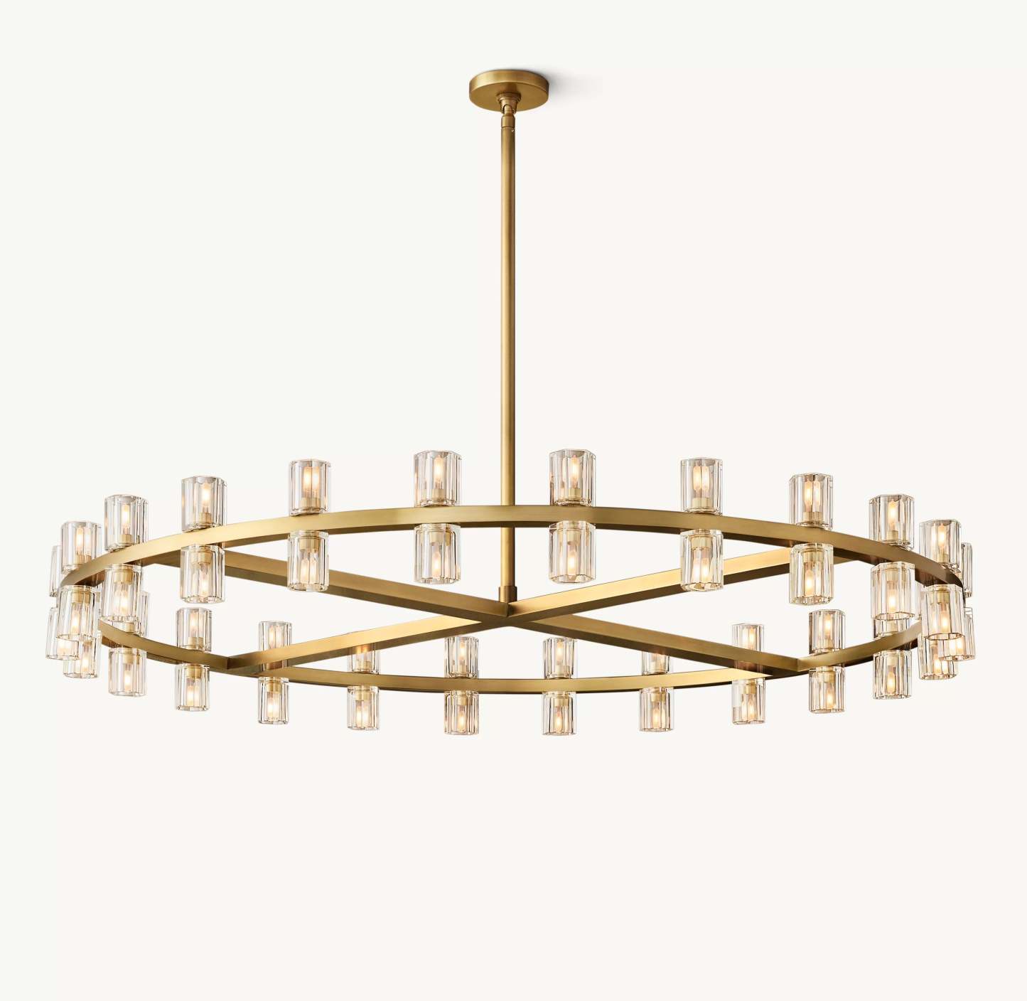48 Inch Hexagonal Crystal Round Chandelier – Arcachon