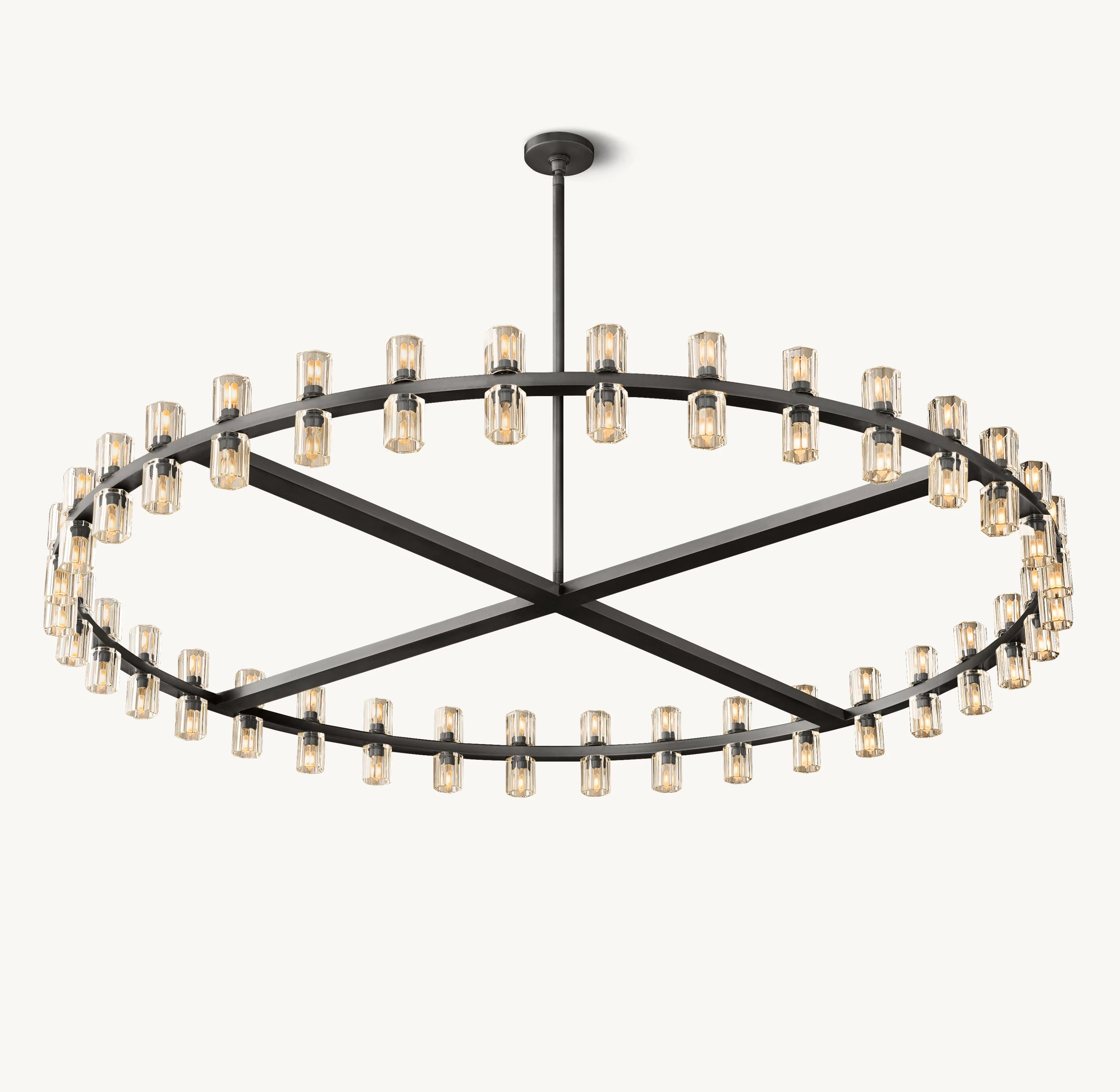 60 Inch Hexagonal Crystal Round Chandelier – Arcachon
