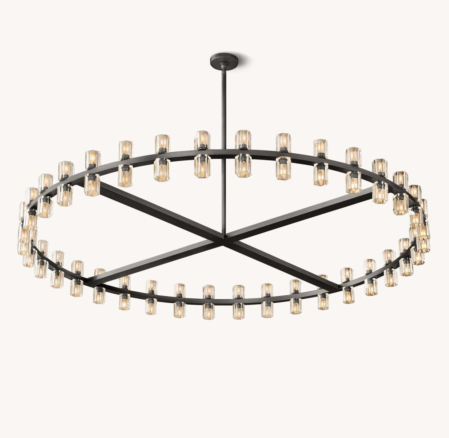 60 Inch Hexagonal Crystal Round Chandelier – Arcachon