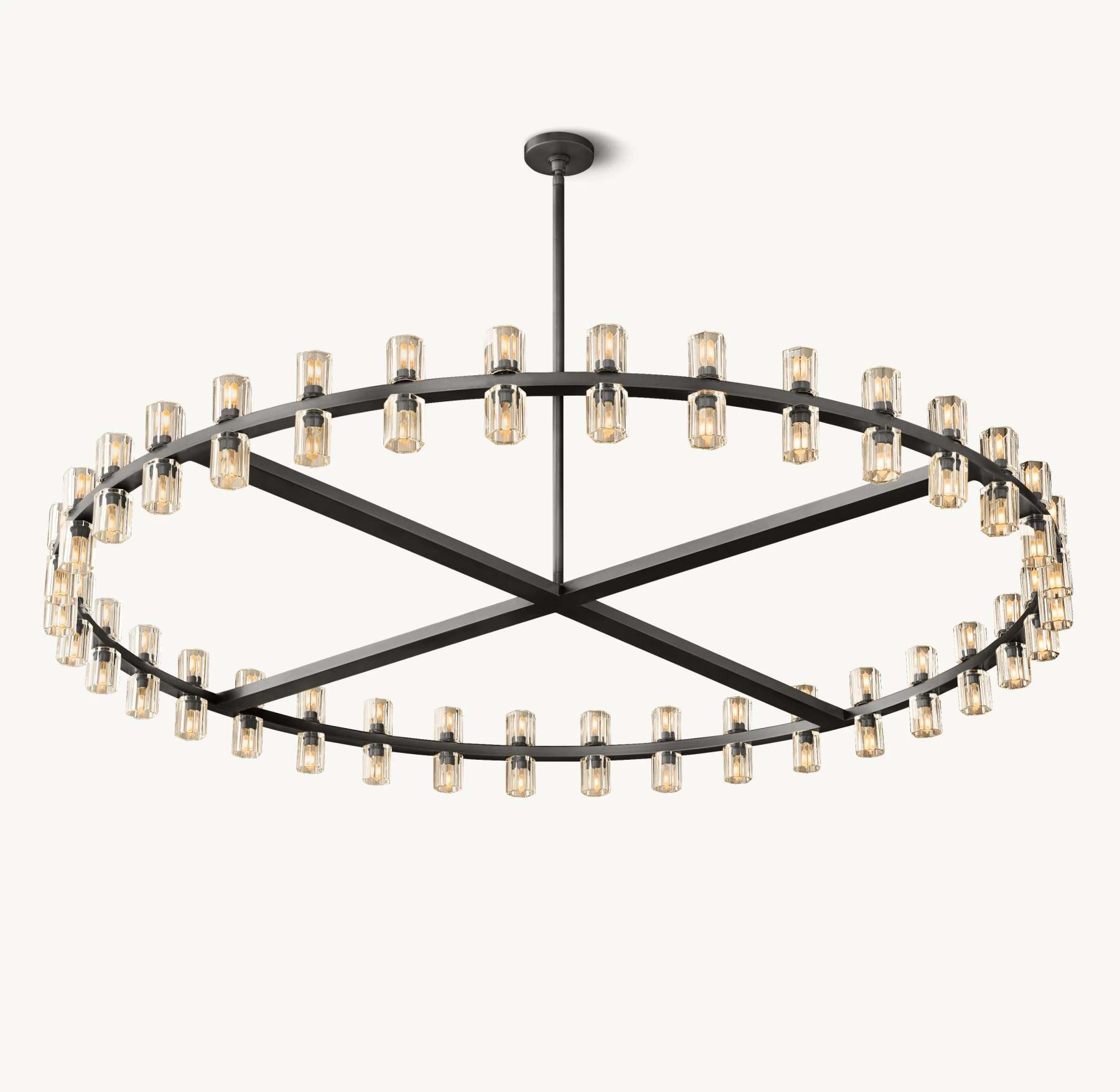 60 Inch Hexagonal Crystal Round Chandelier – Arcachon