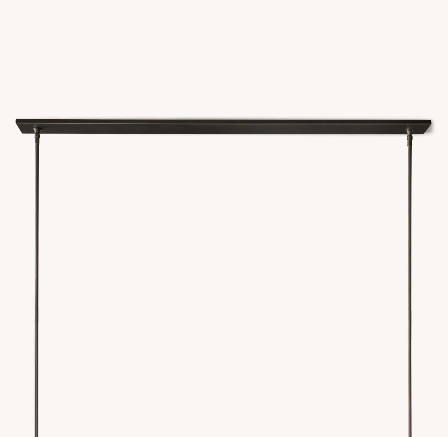 59 Inch Cylindrical Glass Candle Linear Chandelier - Ravelle