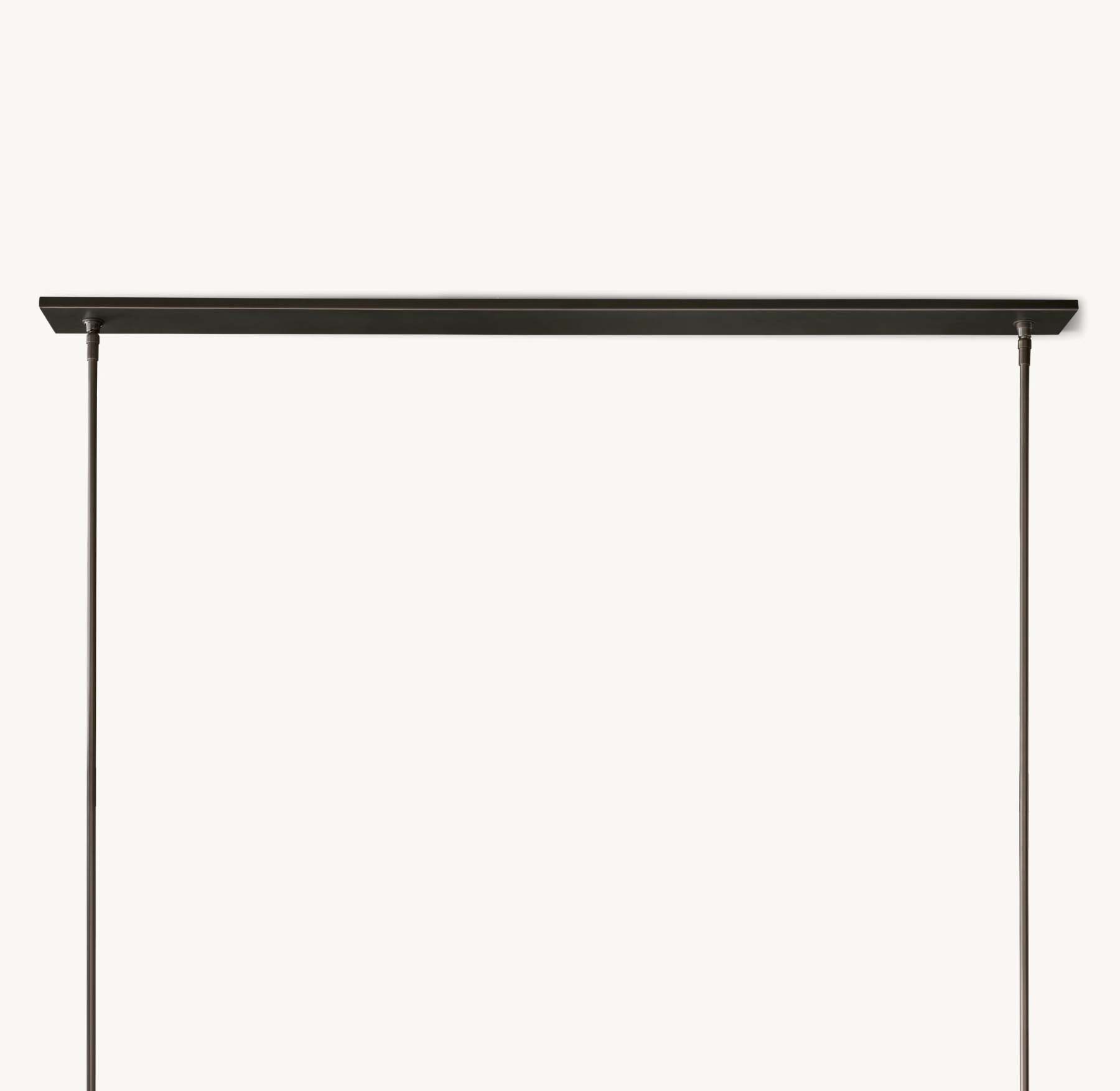 59 Inch Cylindrical Glass Candle Linear Chandelier - Ravelle