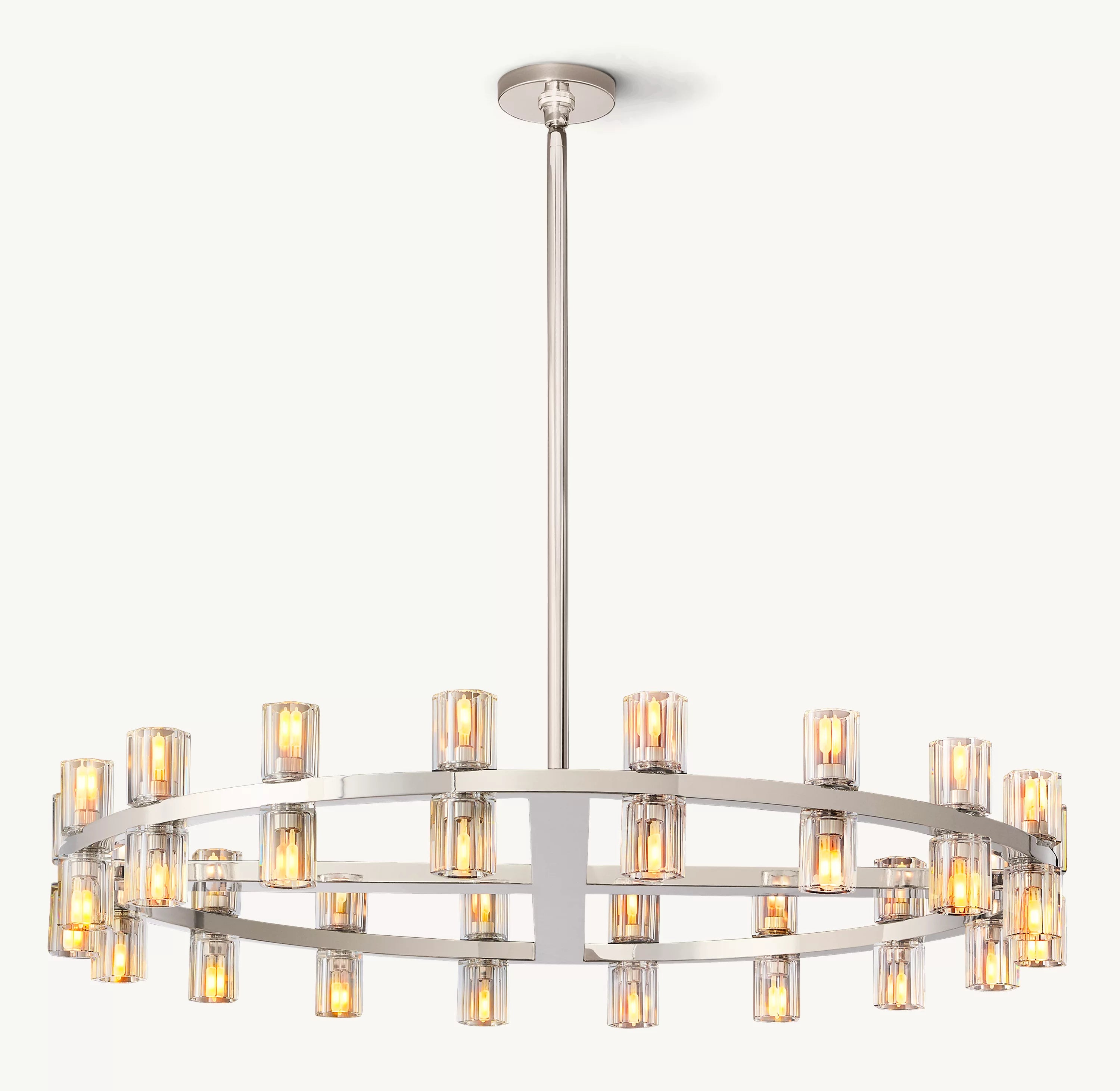 36 Inch Hexagonal Crystal Round Chandelier – Arcachon