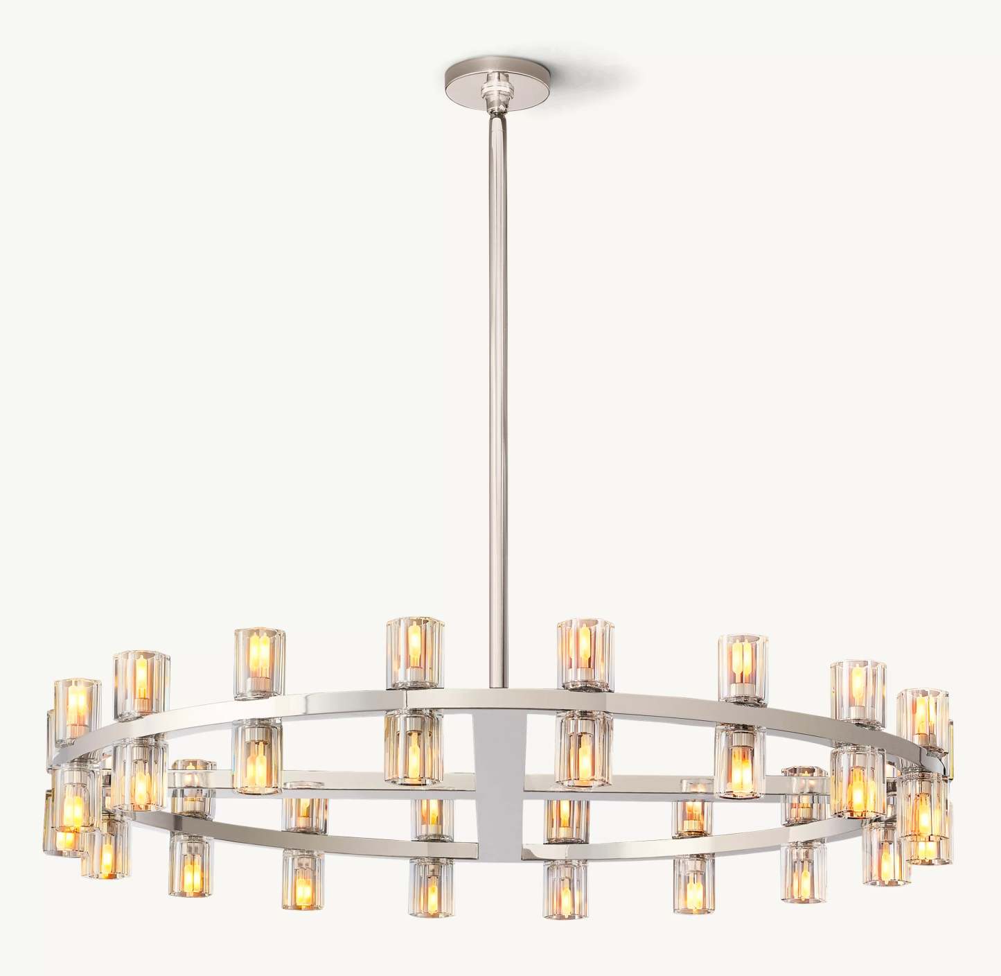 36 Inch Hexagonal Crystal Round Chandelier – Arcachon