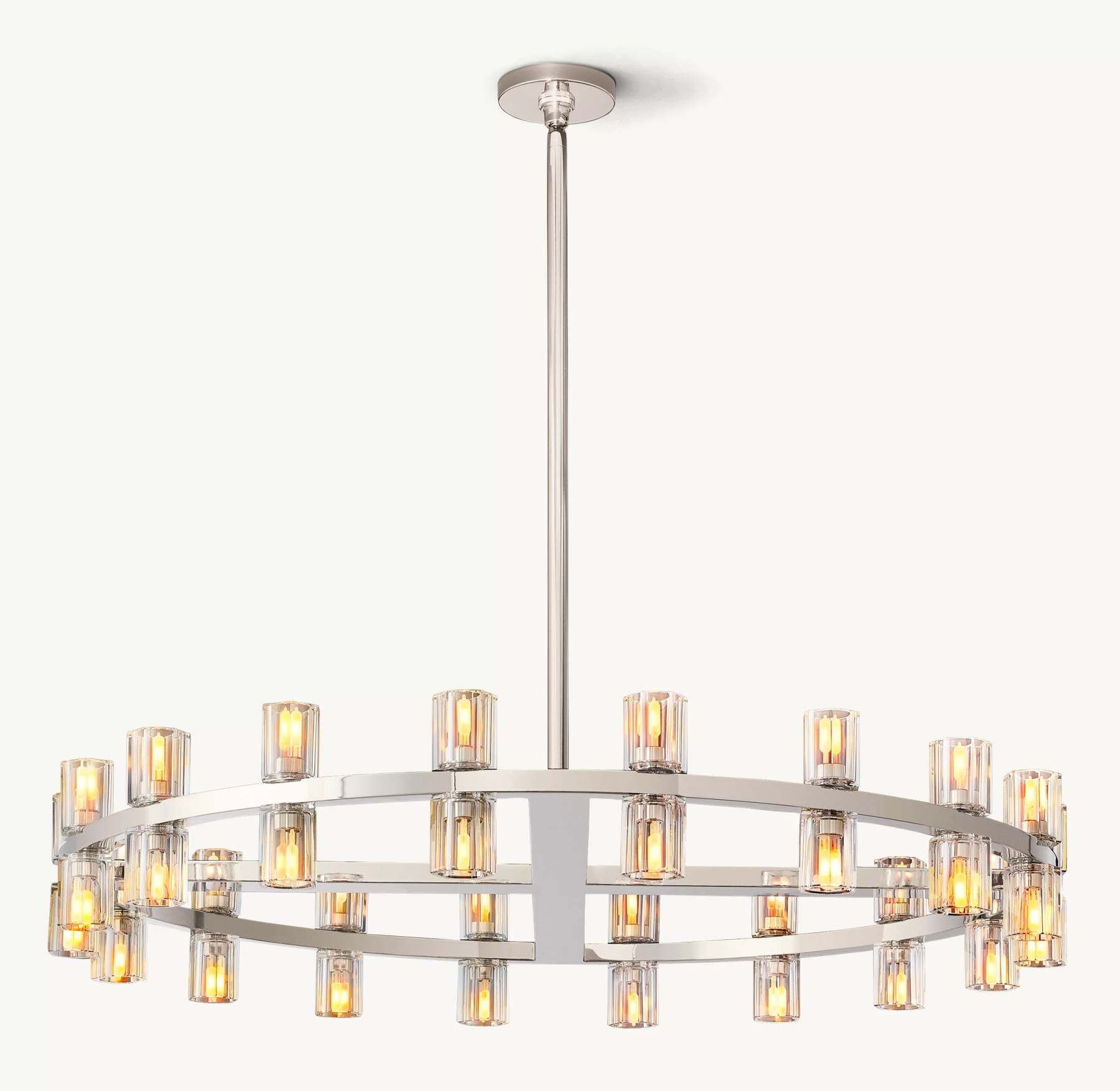 36 Inch Hexagonal Crystal Round Chandelier – Arcachon