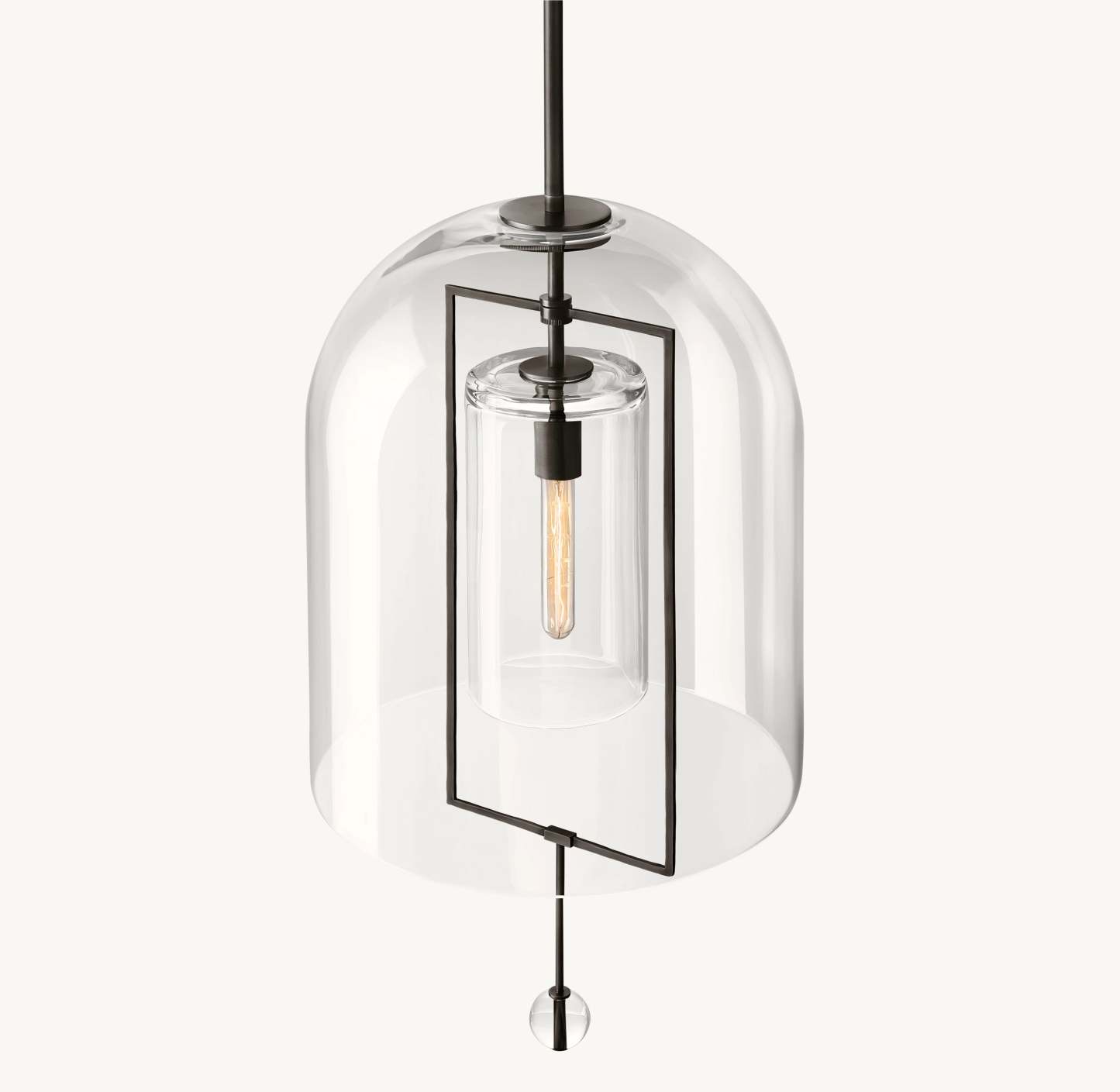 15 Inch Bell Glass Pendant Light - Fulcrum