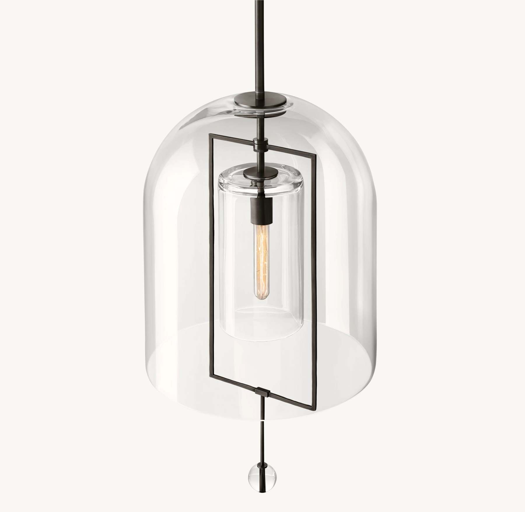 15 Inch Bell Glass Pendant Light - Fulcrum