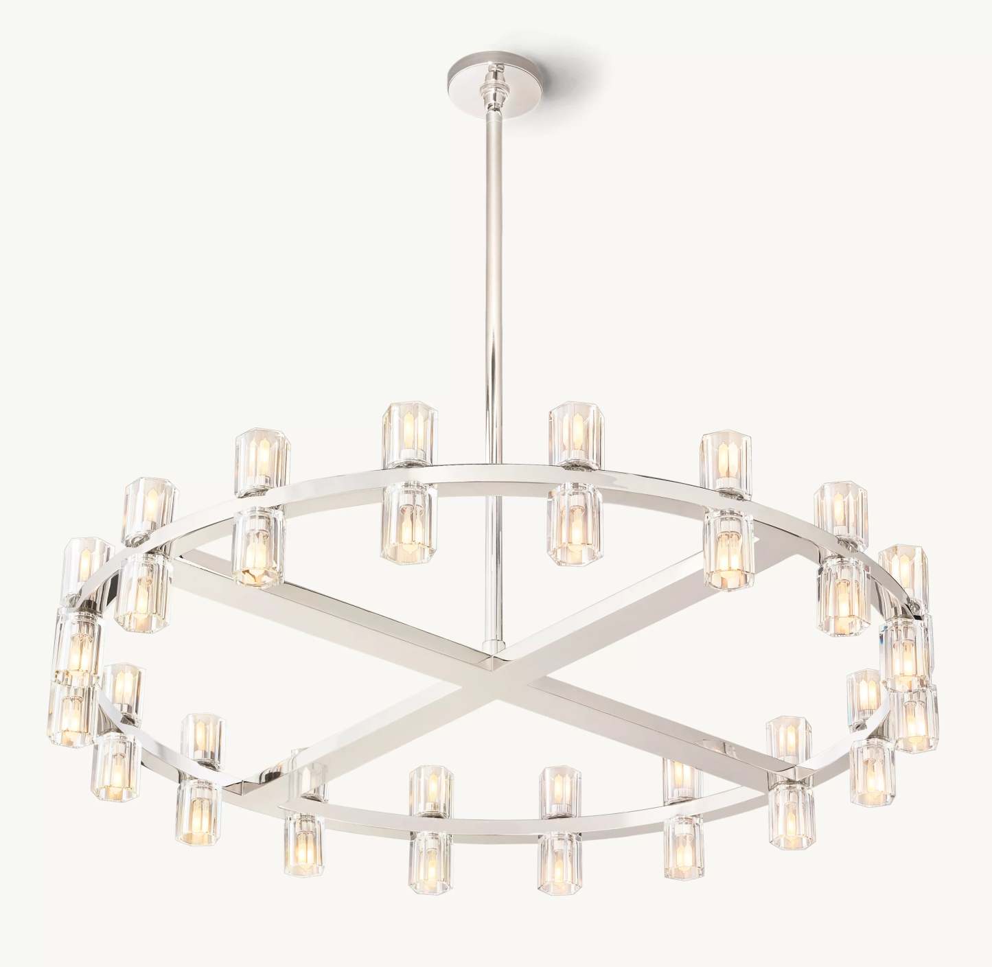 36 Inch Hexagonal Crystal Round Chandelier – Arcachon