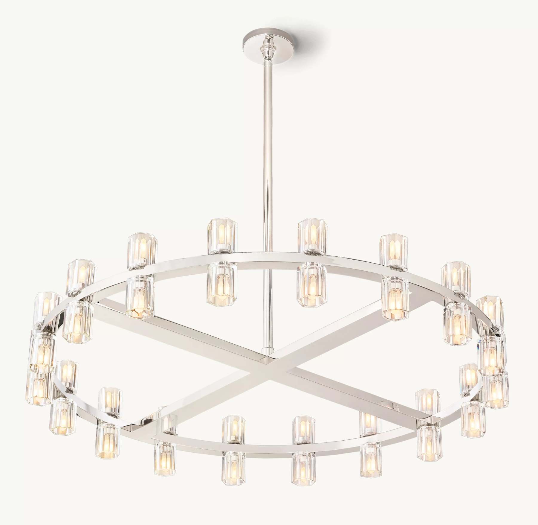 36 Inch Hexagonal Crystal Round Chandelier – Arcachon