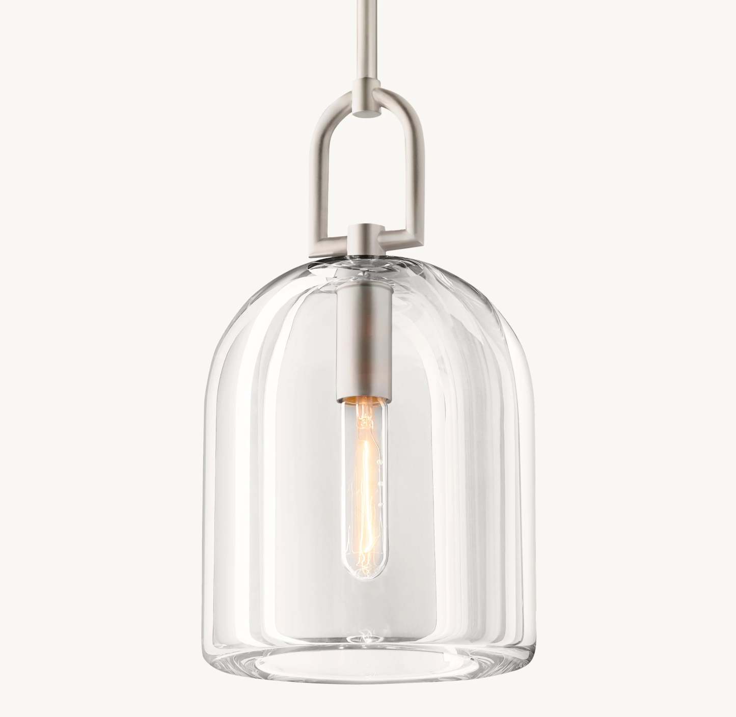 10 Inch Cloche Crystal Pendant Light - Botanist