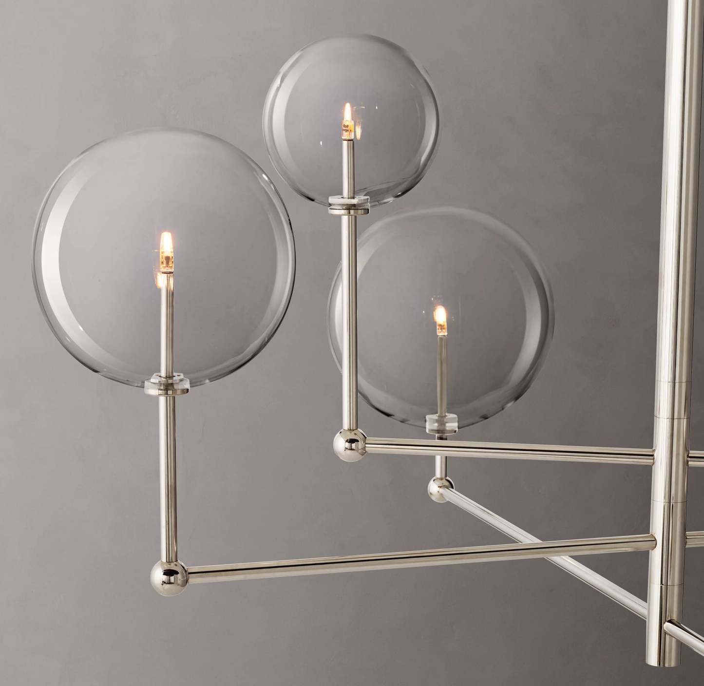 46 Inch Sputnik Globe Glass Chandelier - Mobile