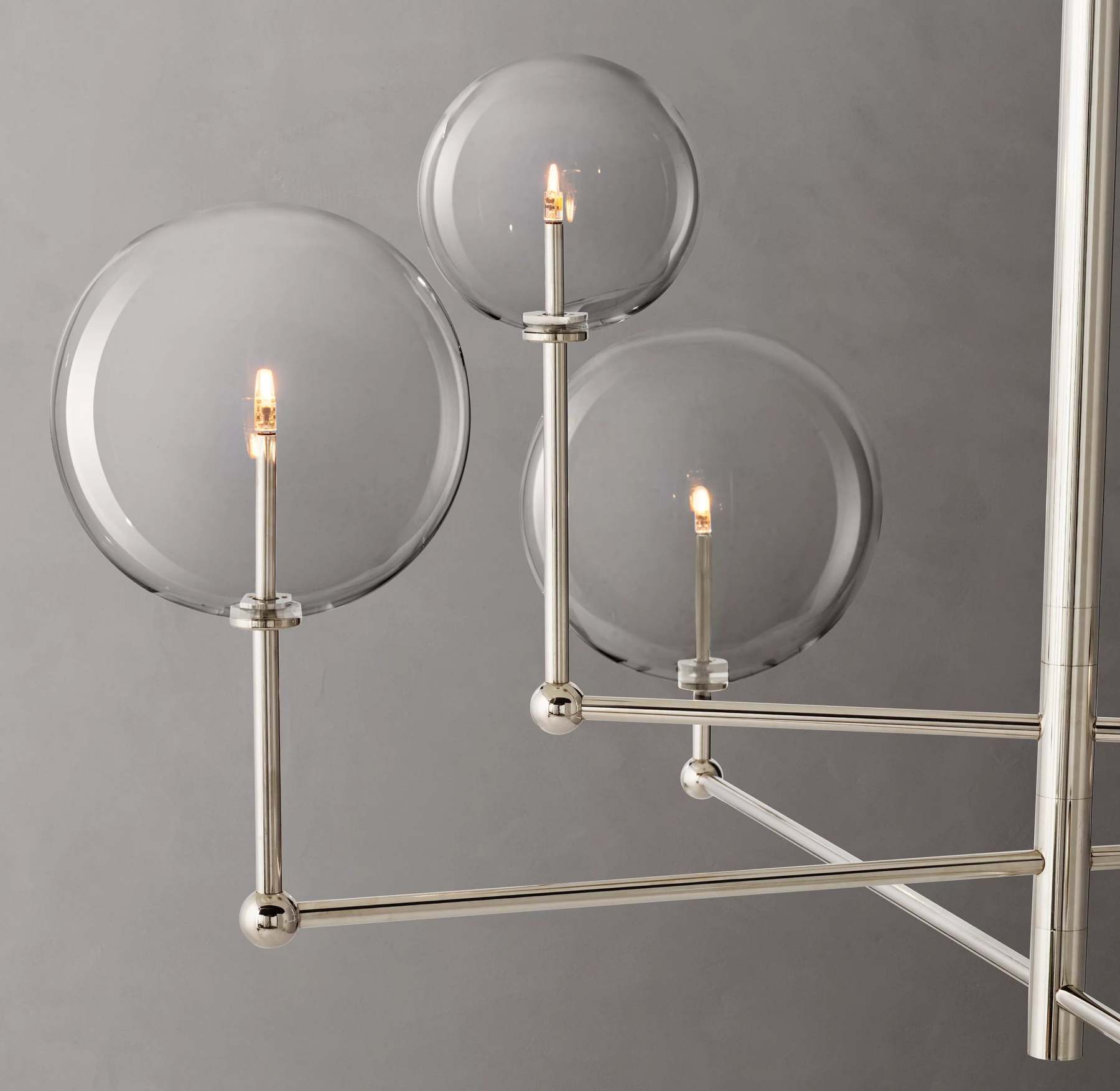 46 Inch Sputnik Globe Glass Chandelier - Mobile