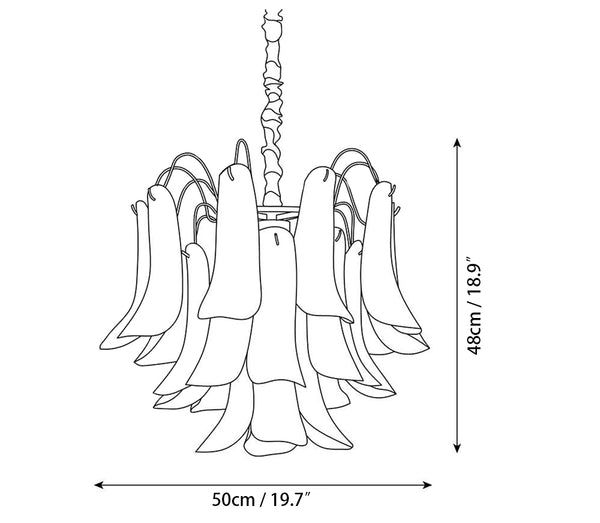 Colorful Murano Glass Chandelier