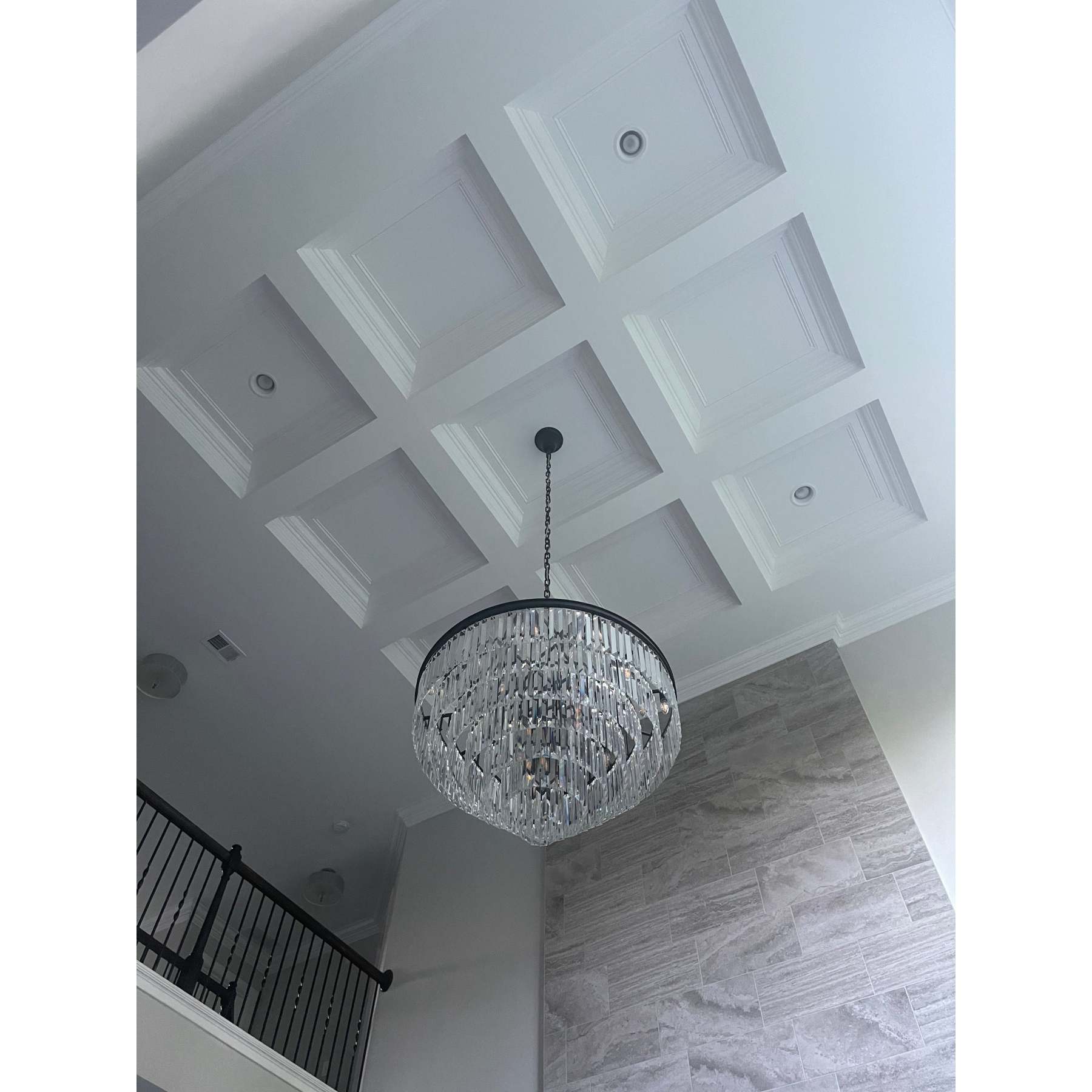 1920s Odeon Crystal Round Chandelier for Living Room, Interior lighting