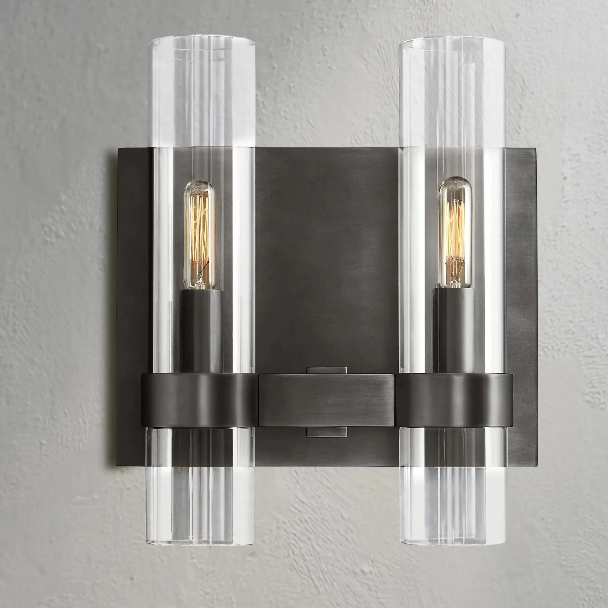 Ravelle Double Light Glass Wall Sconce