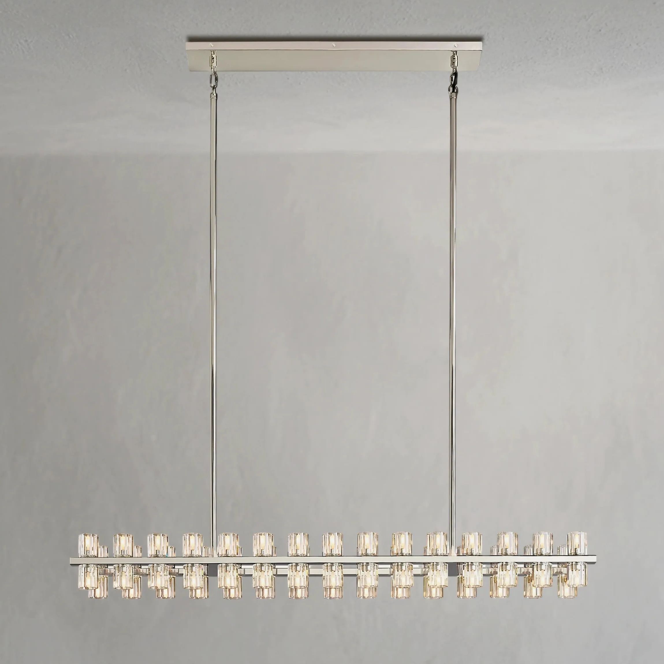 Arcachon LED Rectangular Crystal Chandelier