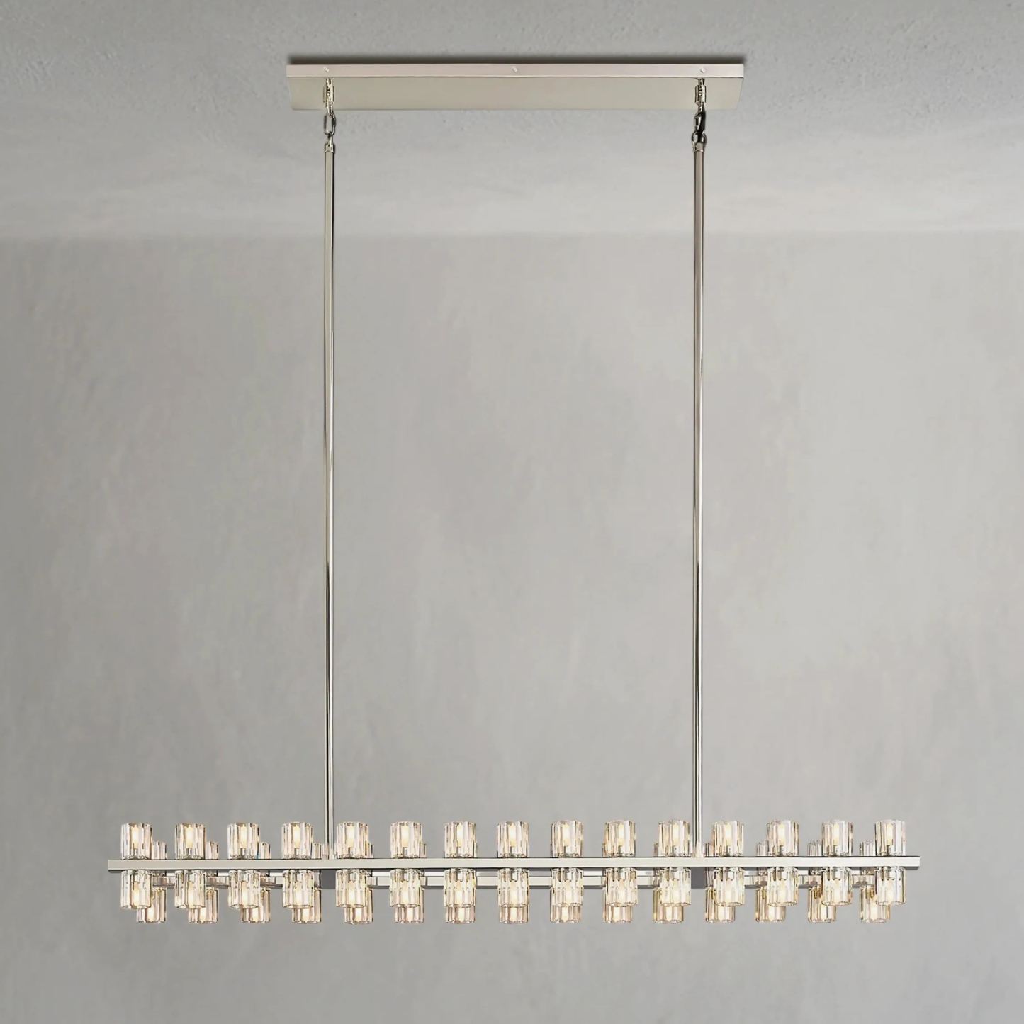 Arcachon LED Rectangular Crystal Chandelier