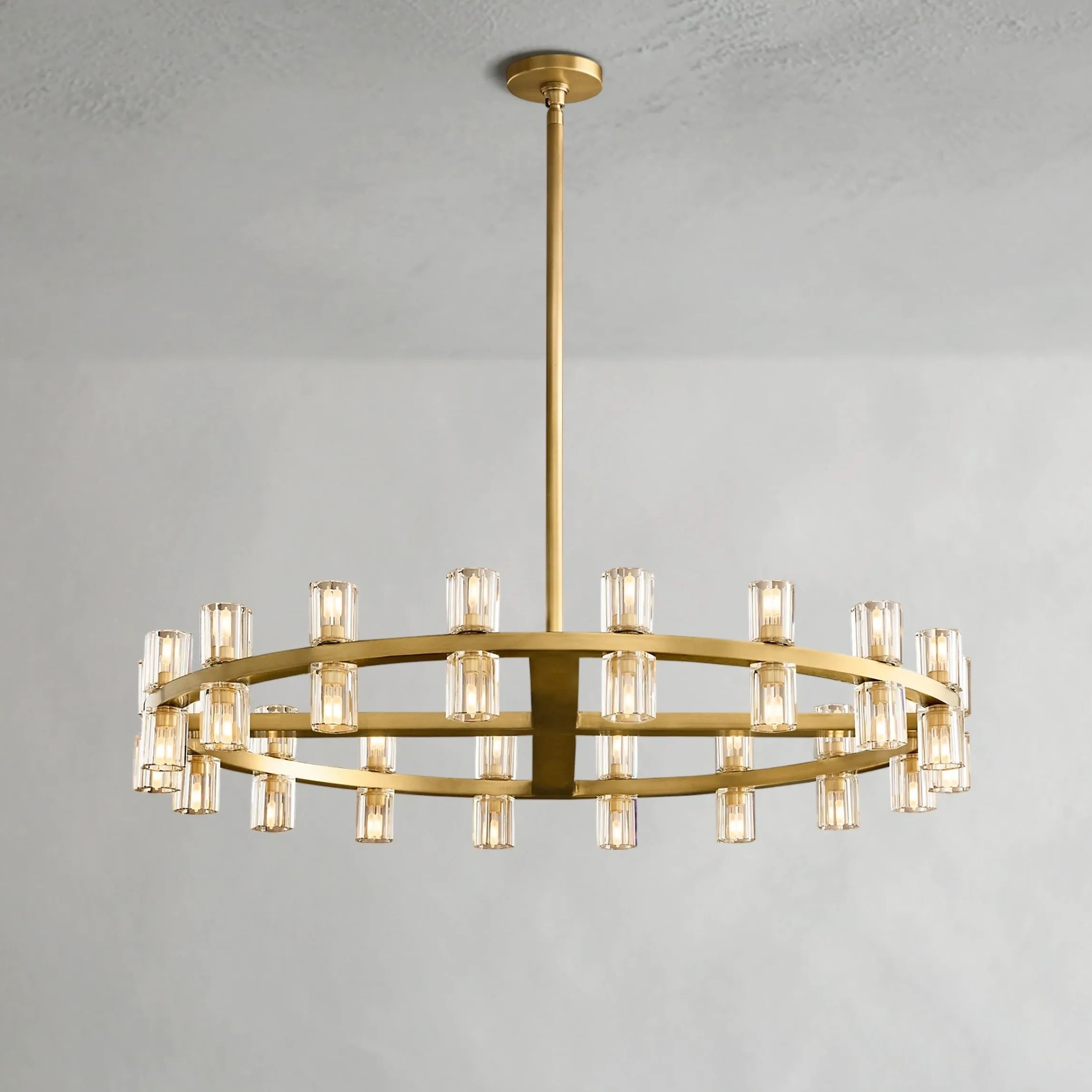 Arcachon LED Round Crystal Chandelier 36" 48" 60"