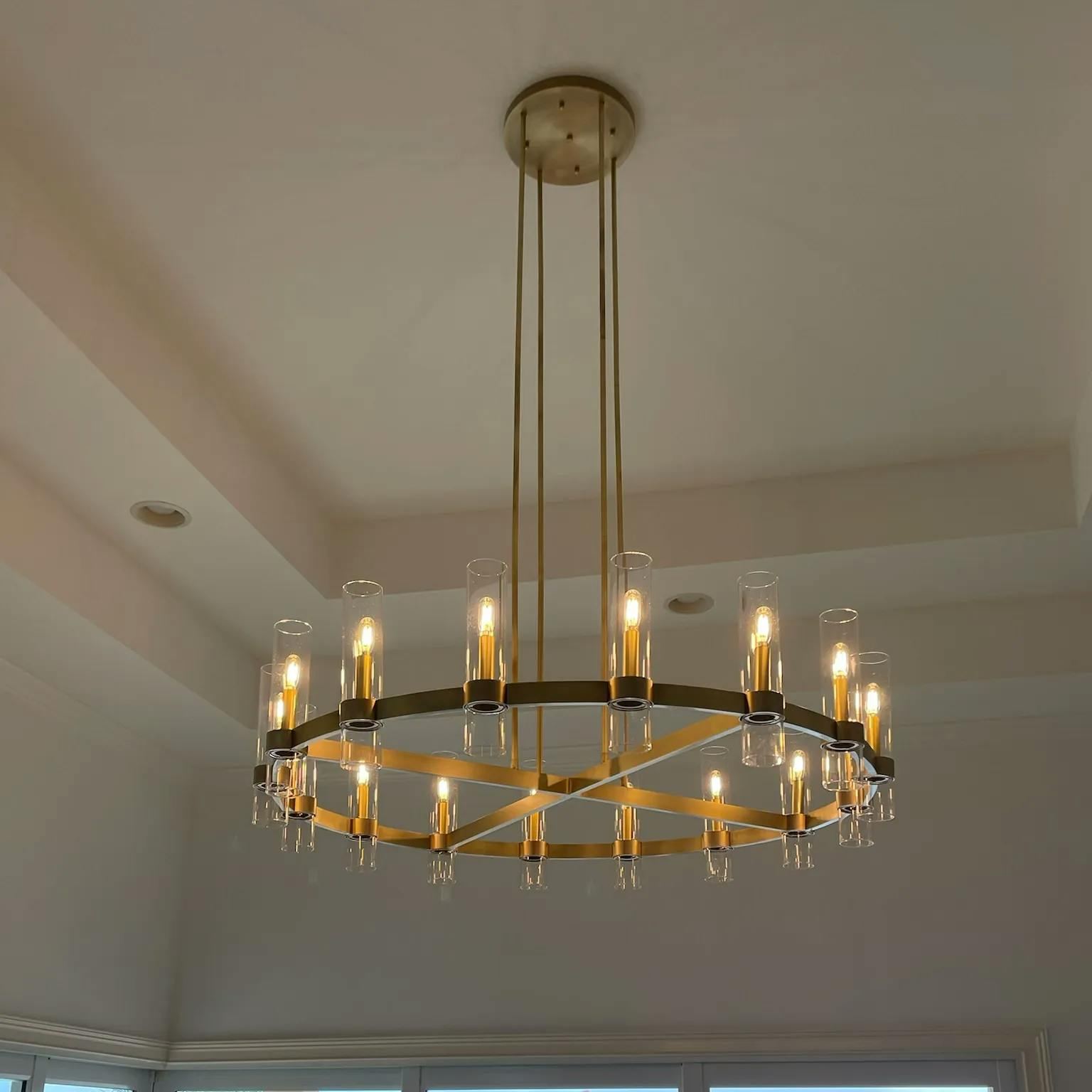 Ravelle Round Chandelier 36" 48" 60"