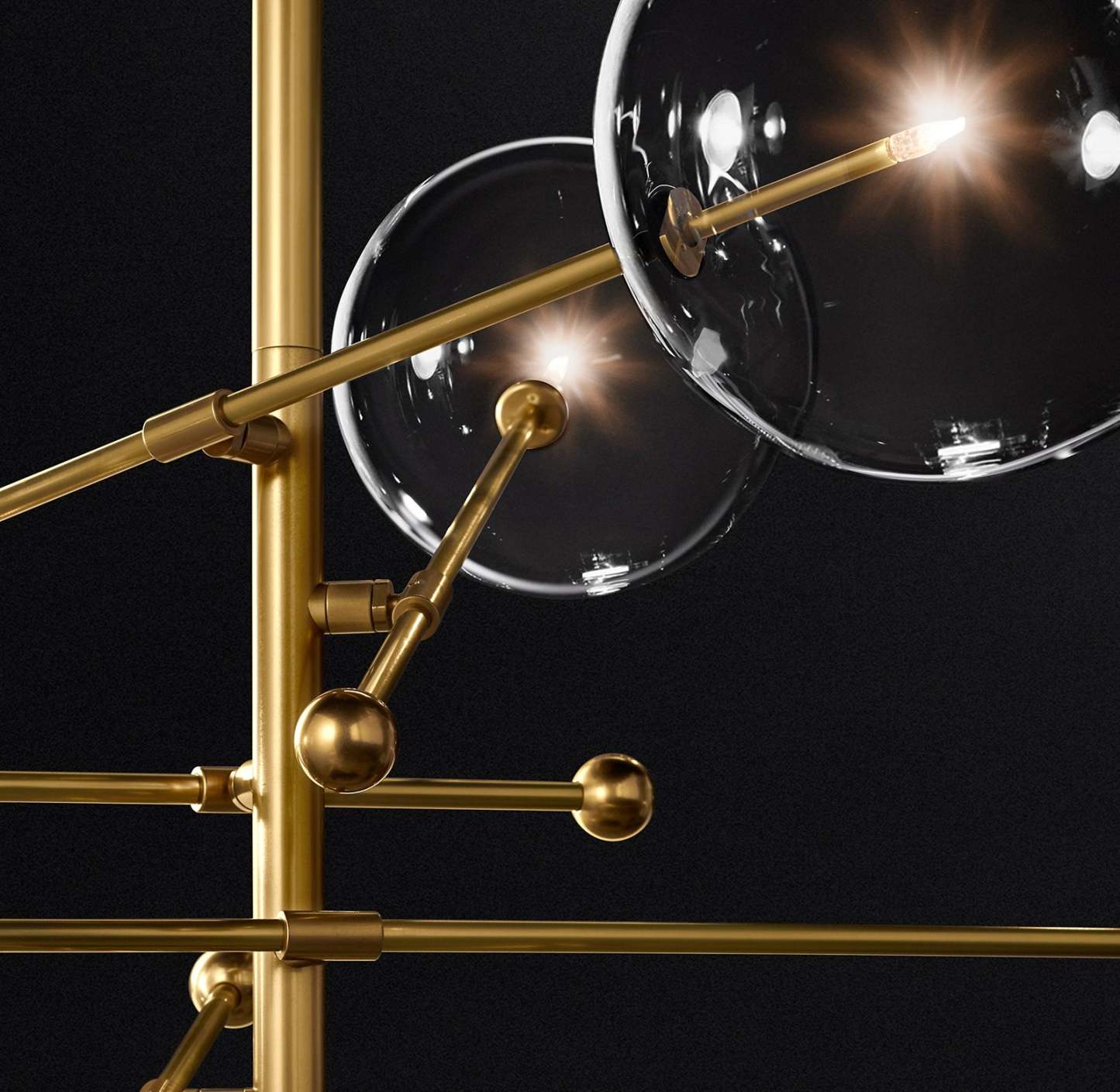55 Inch Sputnik Globe Glass Chandelier - Mobile