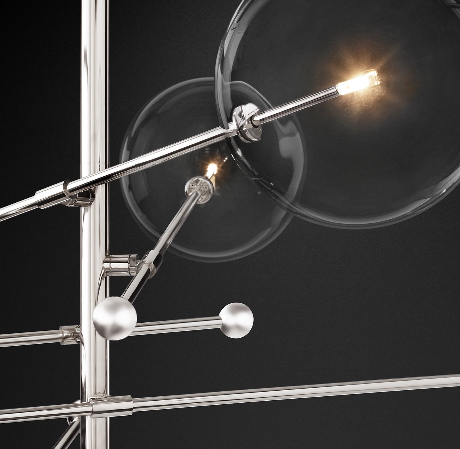 55 Inch Sputnik Globe Glass Chandelier - Mobile
