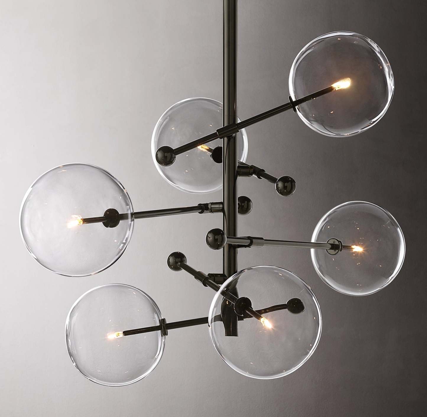 40 Inch Sputnik Globe Glass Chandelier - Mobile