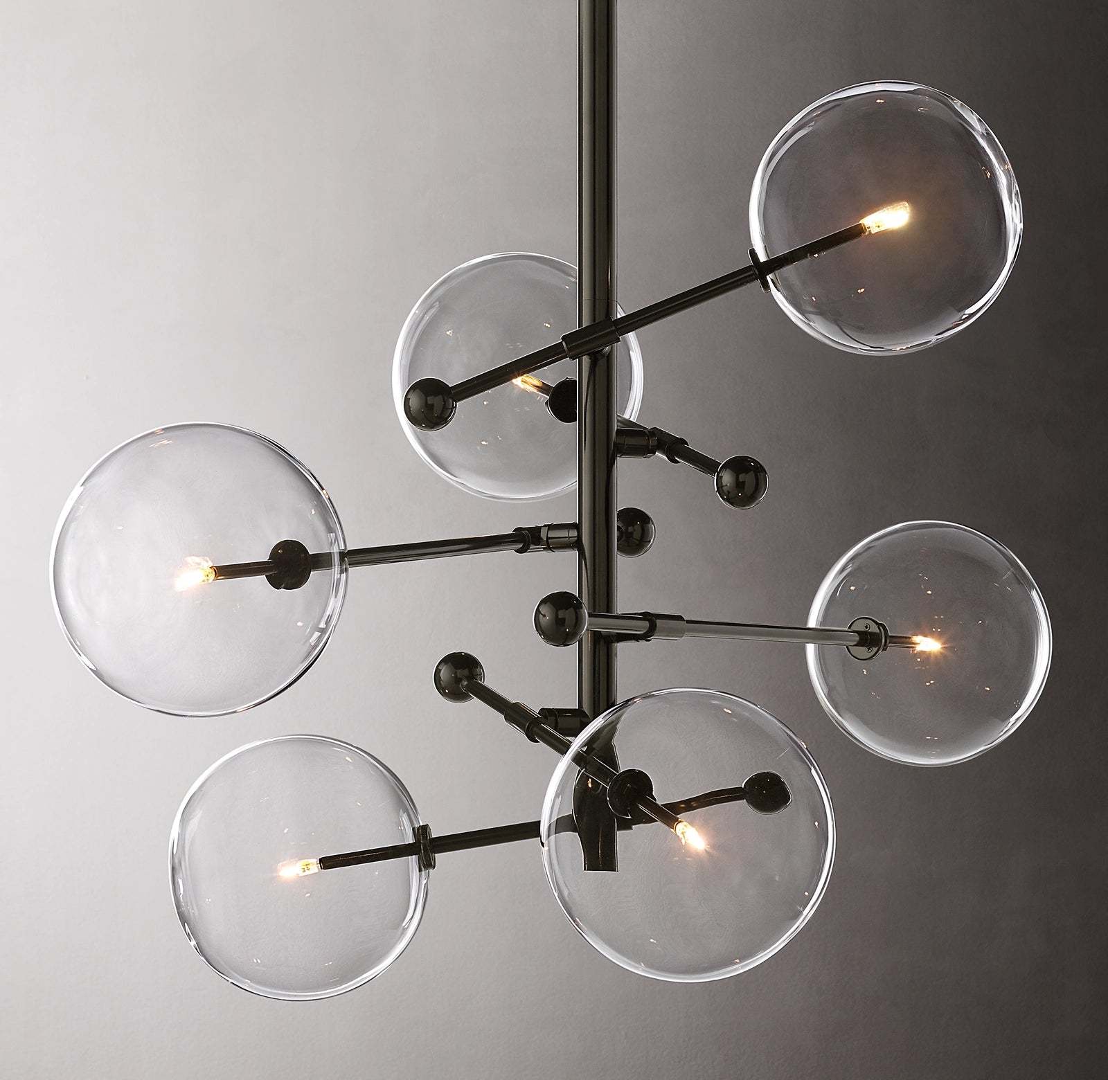 40 Inch Sputnik Globe Glass Chandelier - Mobile