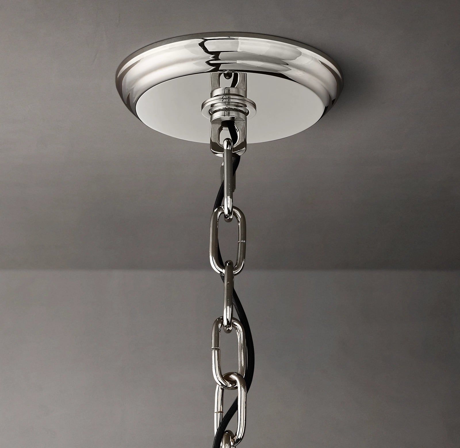 22 Inch Ribbed Glass Round Chandelier - San Marco