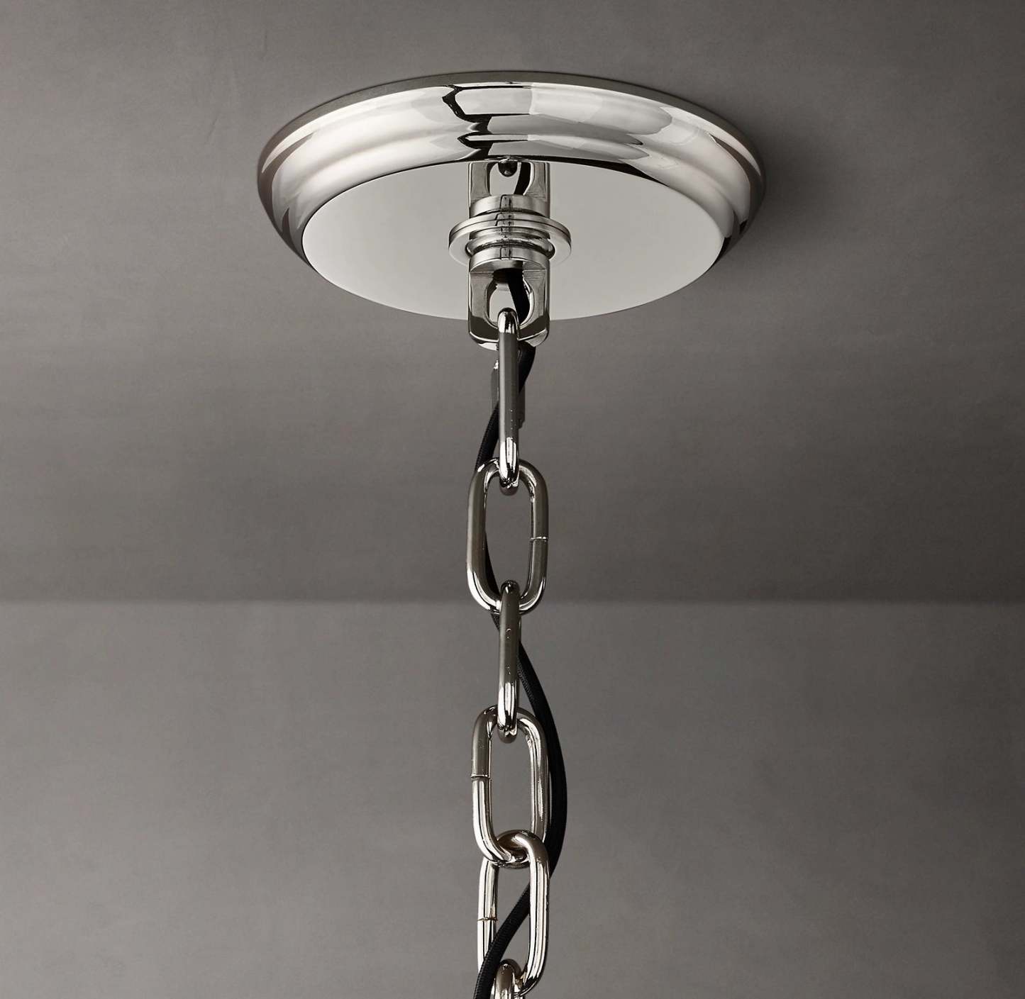22 Inch Ribbed Glass Round Chandelier - San Marco