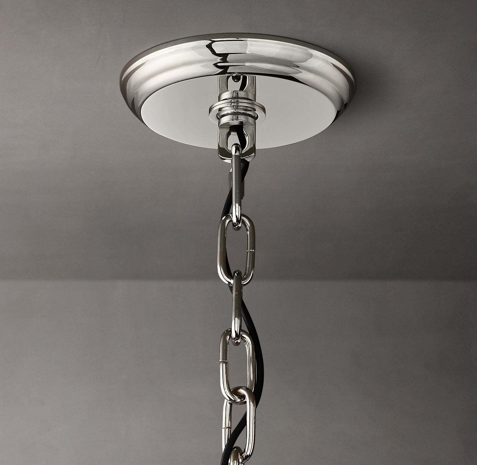 22 Inch Ribbed Glass Round Chandelier - San Marco