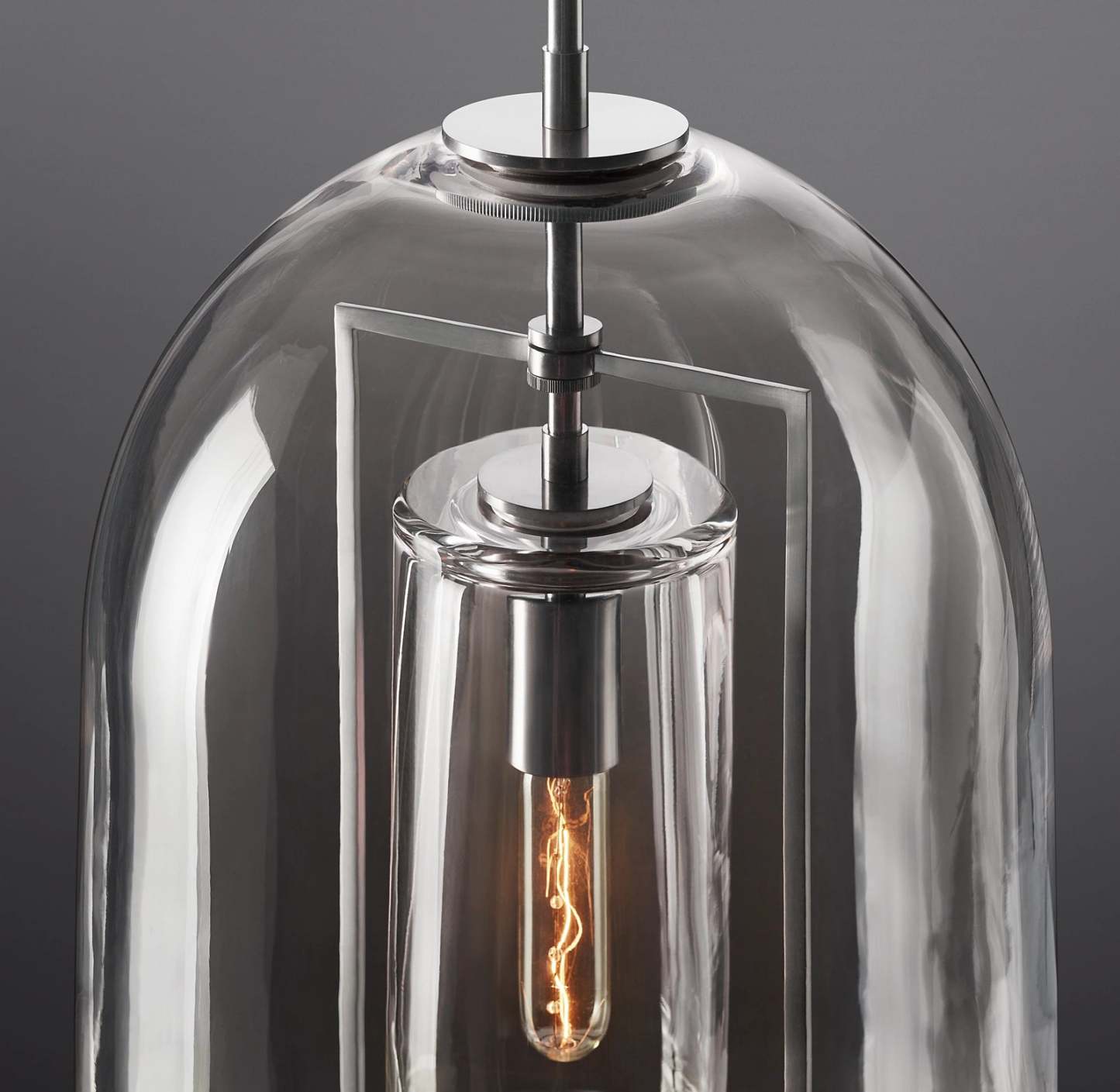 13 Inch Bell Glass Pendant Light - Fulcrum