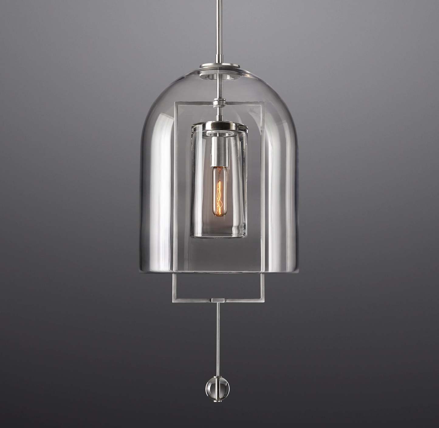 13 Inch Bell Glass Pendant Light - Fulcrum