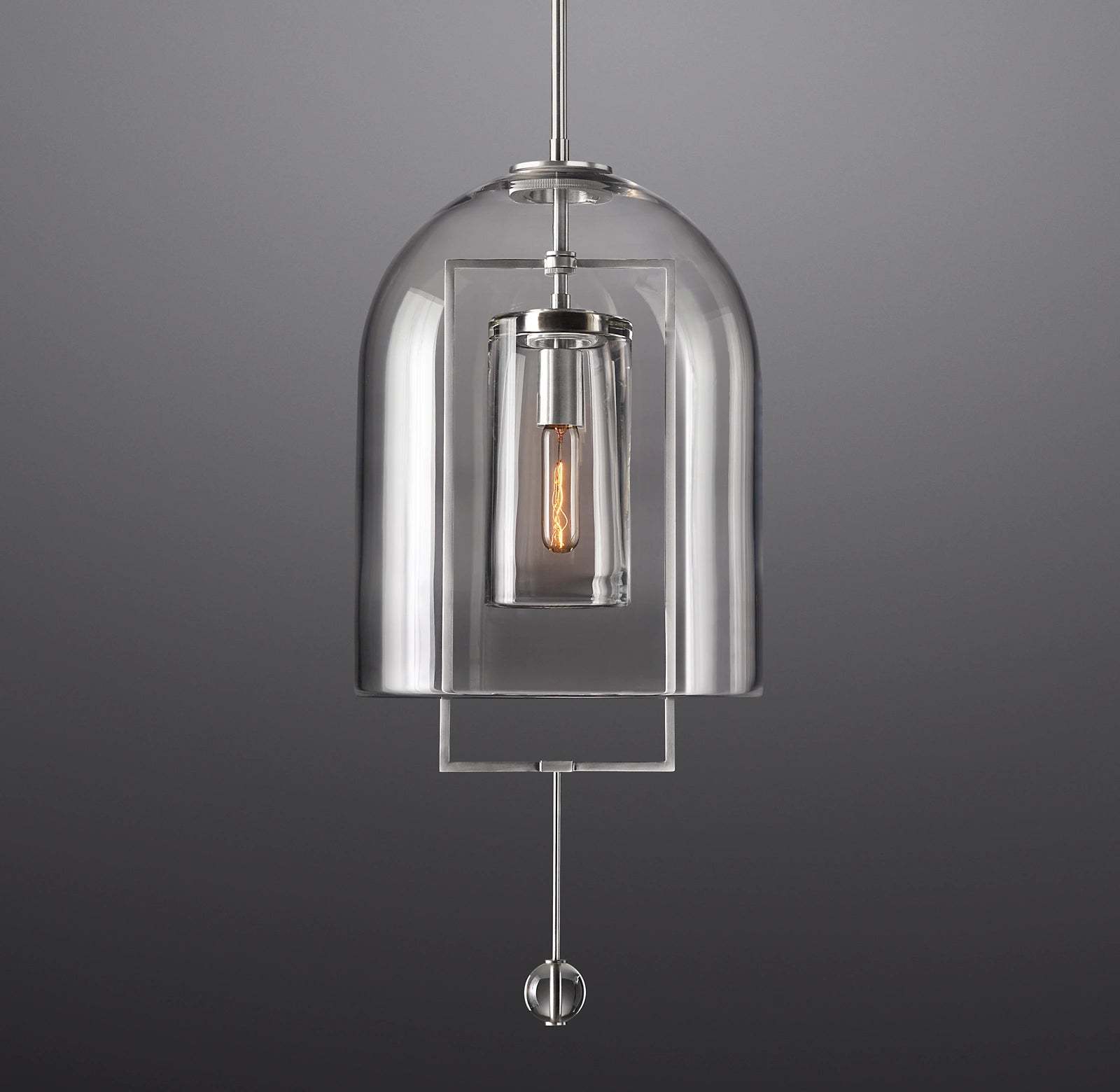 13 Inch Bell Glass Pendant Light - Fulcrum