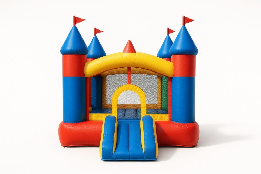 Aufblasbare Hüpfburg Schloss Kinder Mehrfarbig 400x300x250cm PVC