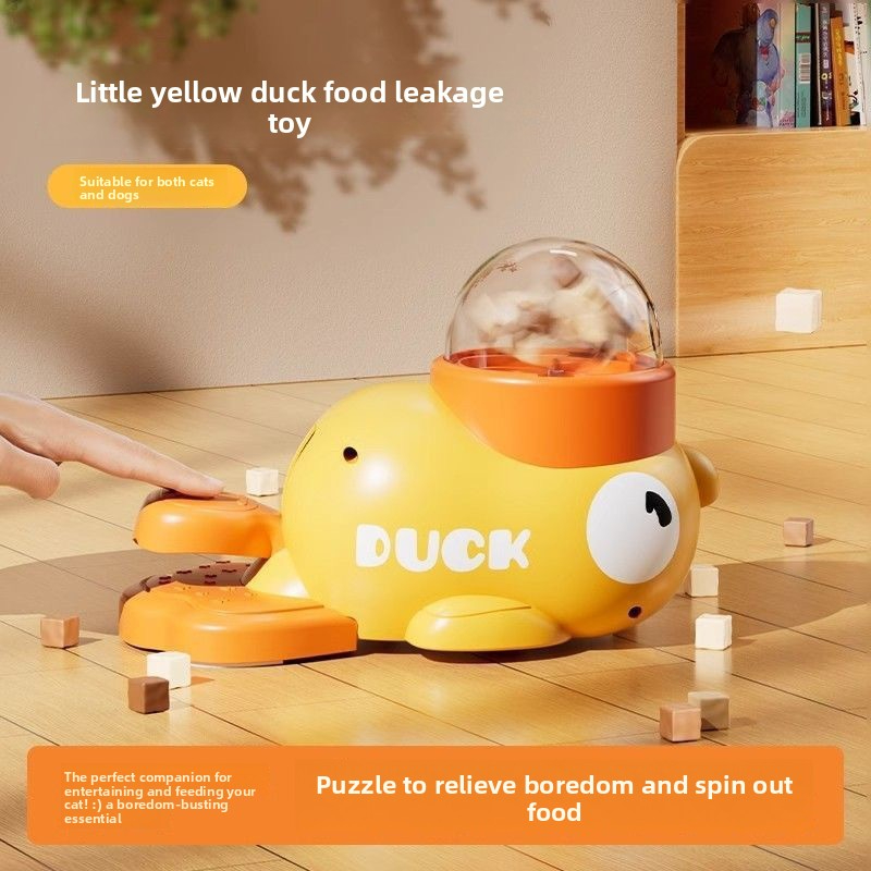 Little Yellow Duck Cat and Dog Toy Freeze-Dried Launcher