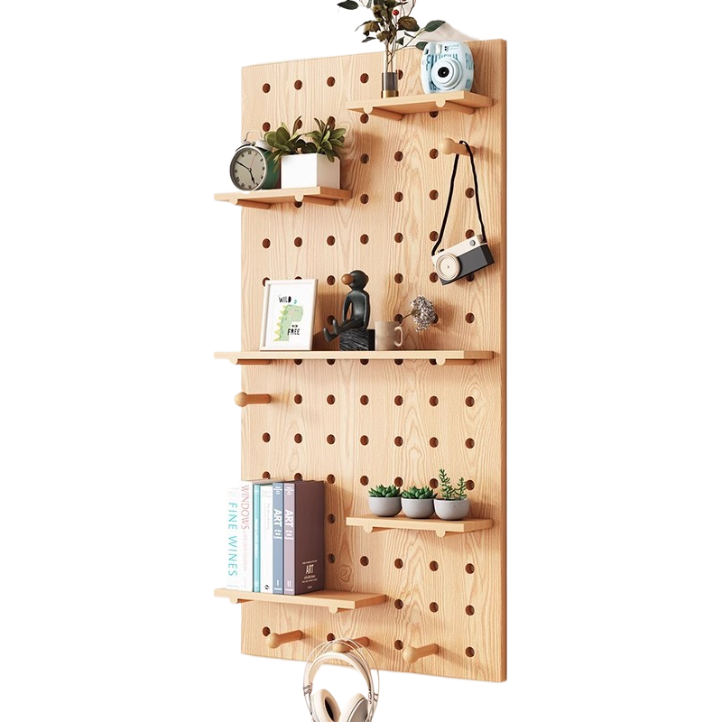 Hole board wall display rack