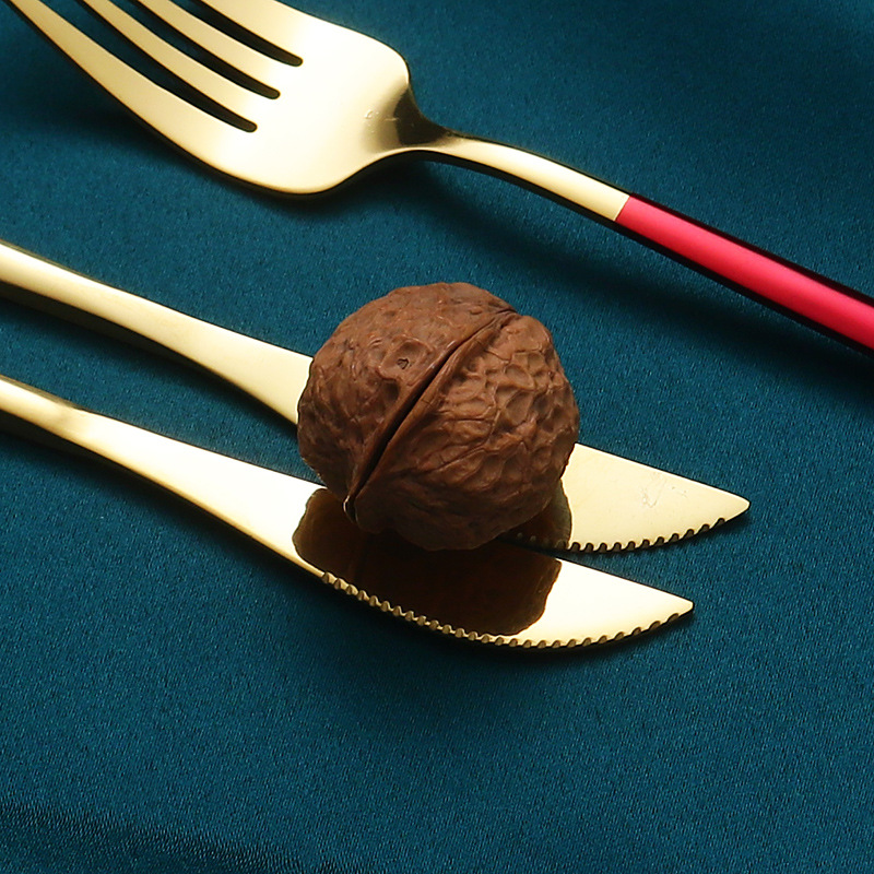 Stainless steel tableware knife, fork and spoon Portuguese set tableware