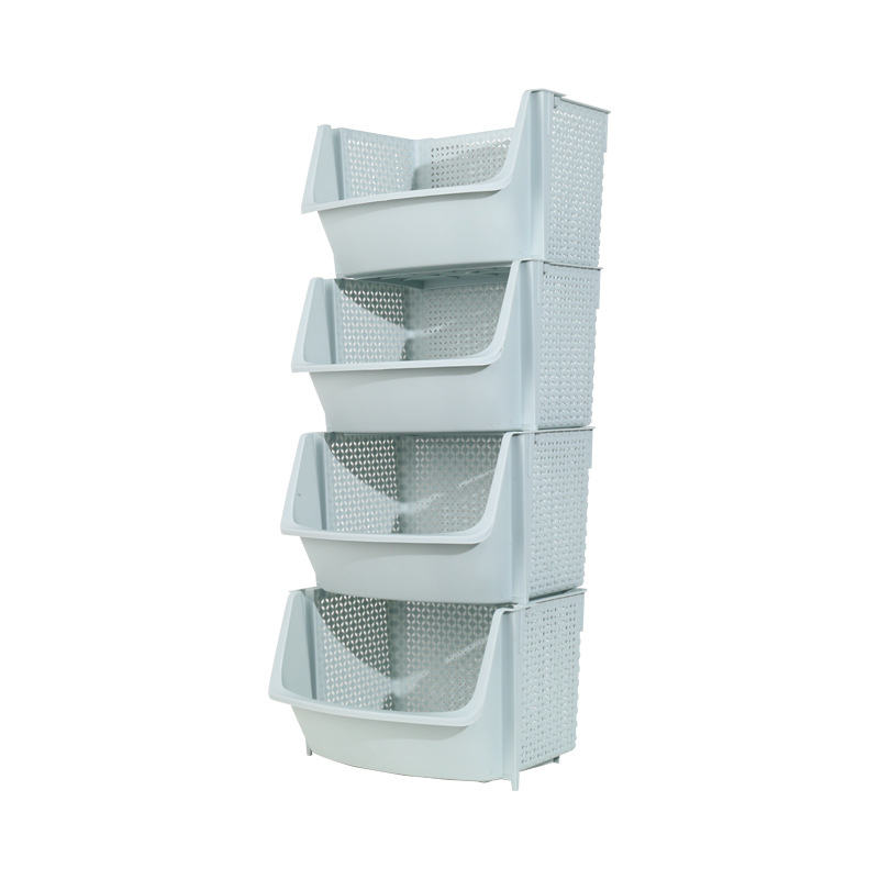 Kitchen shelf vegetable floor-standing multi-layer vegetable basket