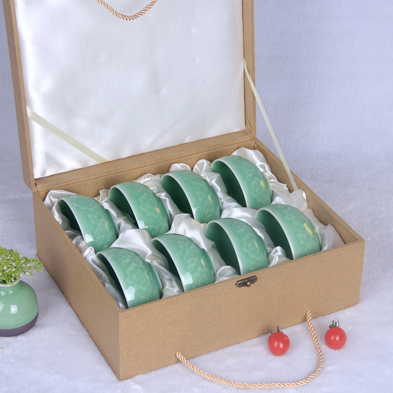Ceramic bowl tableware 6/8-piece gift box set