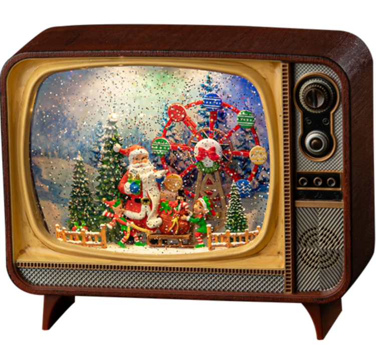 TV crystal ball home desktop decoration Christmas birthday gift night light