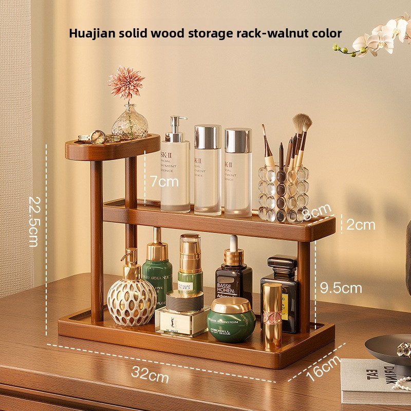 Solid wood desktop high-end sense shelf