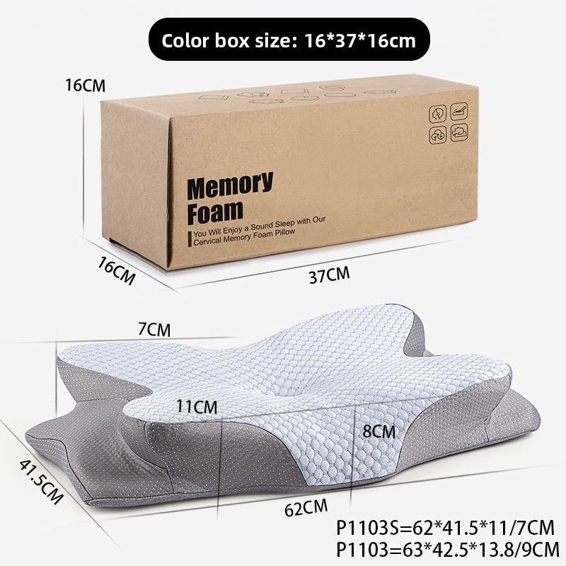 Thickened Butterfly-shaped Memory Cervical Pillow