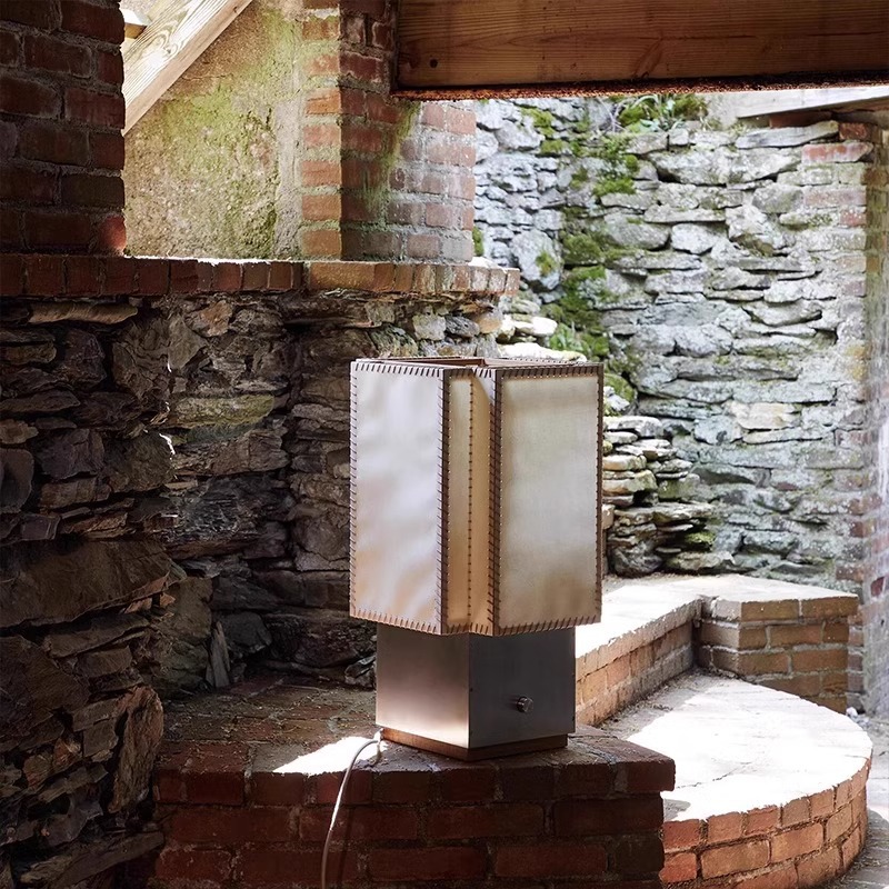 Medieval art niche design sheepskin paper table lamp