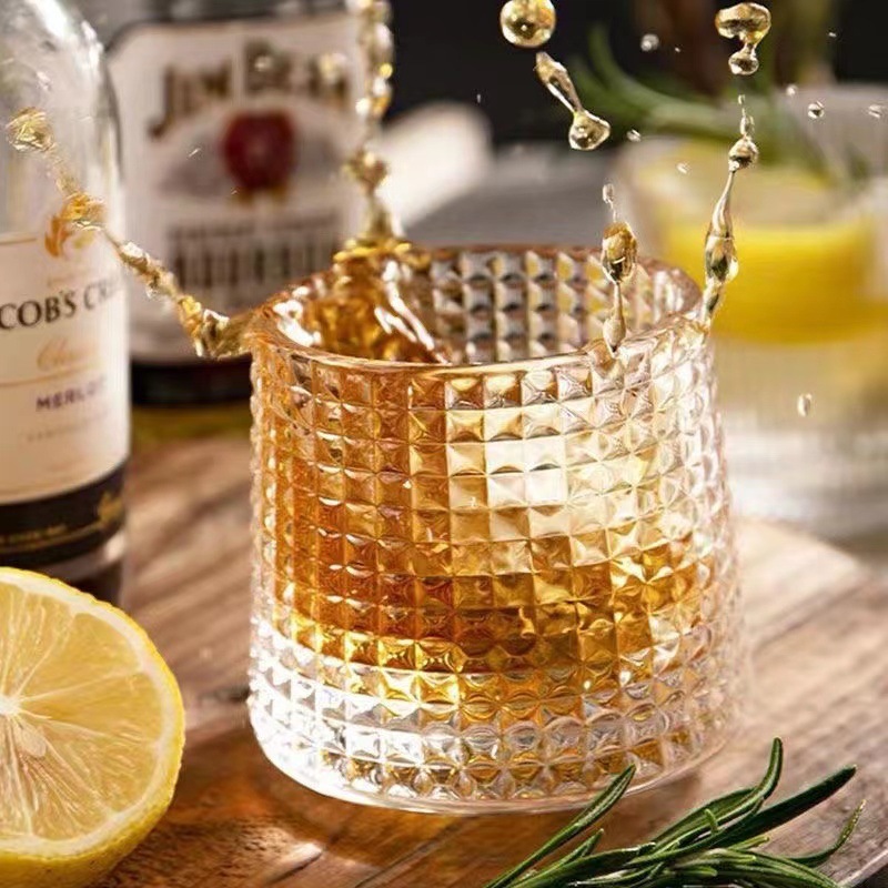 Spinning Cup, Whiskey Glass, Glass Beer Mug