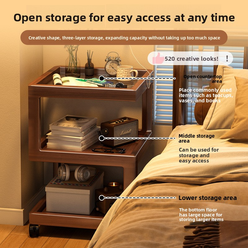 Simple and Creative Side Table Shelf